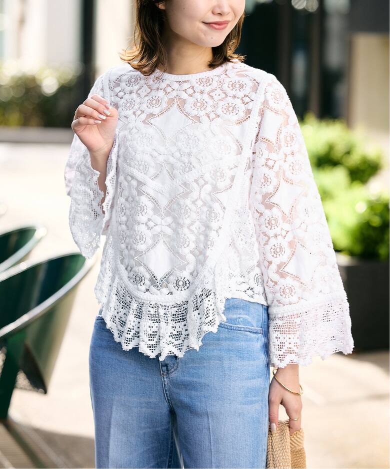 リバーレースブラウス（シャツ／ブラウス）｜SLOBE IENA（スローブ  