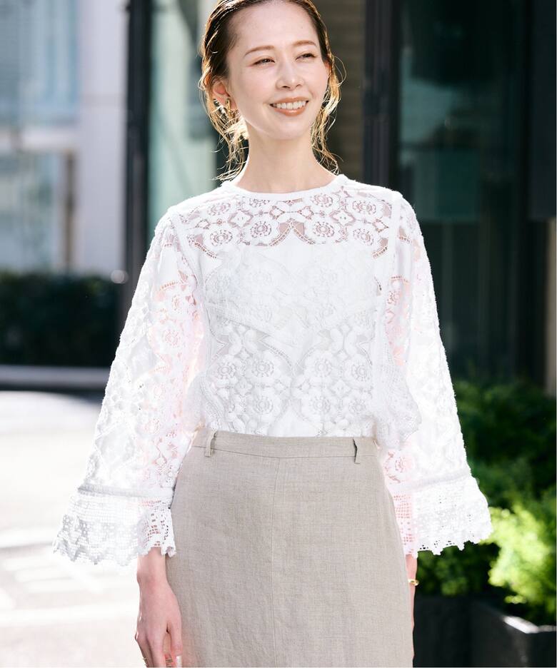 リバーレースブラウス（シャツ／ブラウス）｜SLOBE IENA（スローブ  