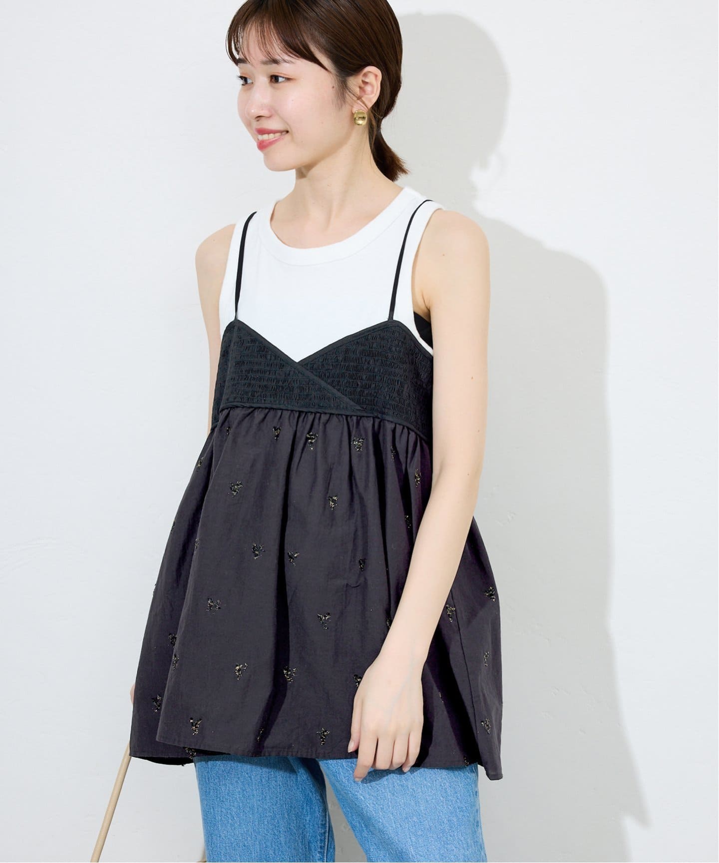 slobe iena カット刺繍キャミブラウス slobe iena カット刺繍キャミブラウス - メルカリ