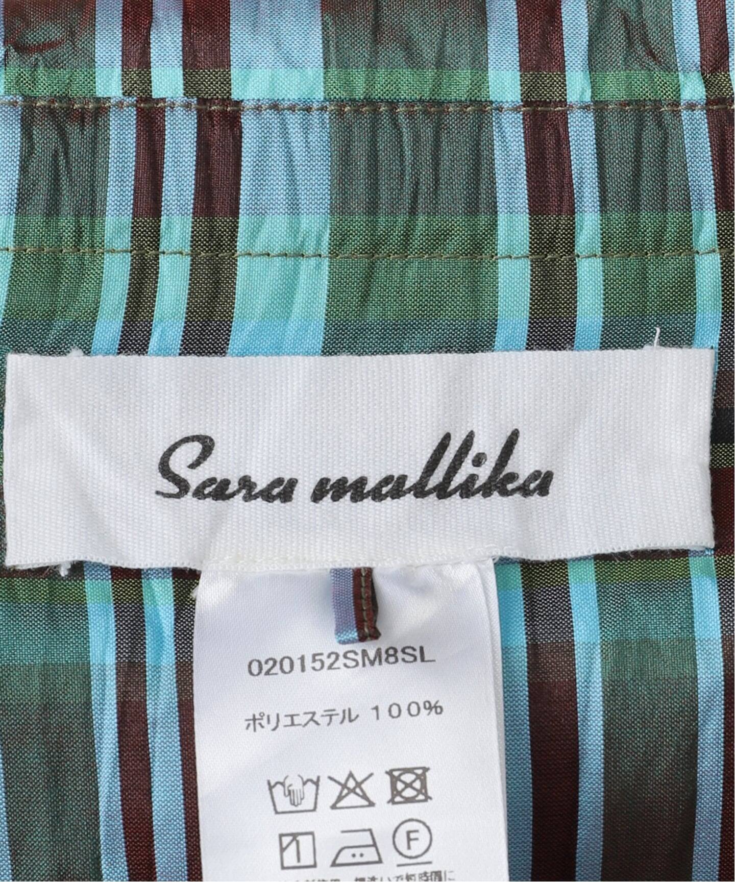 sara mallika/サラ マリカ SLOBE別注 マドラスチェックキャミ（シャツ