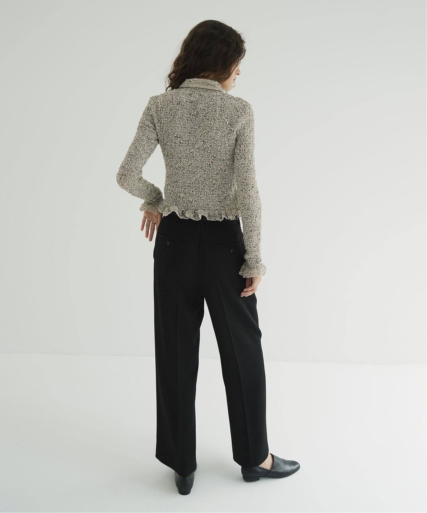 CLANE/クラネ MIX MESH GATHER SHIRT 19122-4332（シャツ／ブラウス 