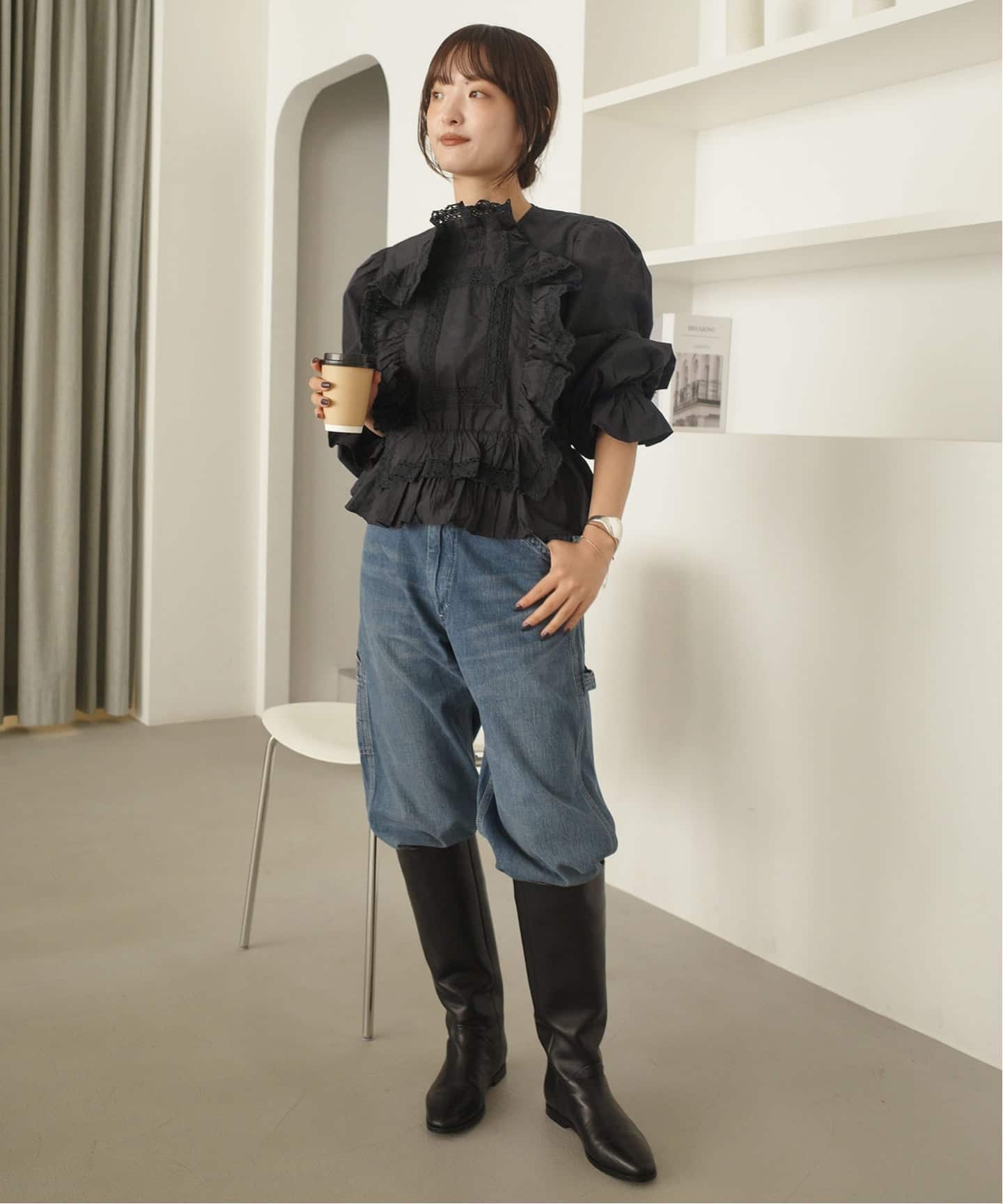 crinkle crinkle crinkle pillow case blouse CC-4027（シャツ