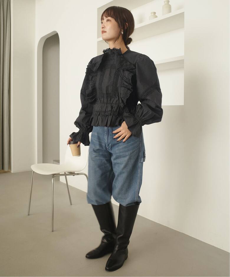 crinkle crinkle crinkle pillow case blouse CC-4027（シャツ 