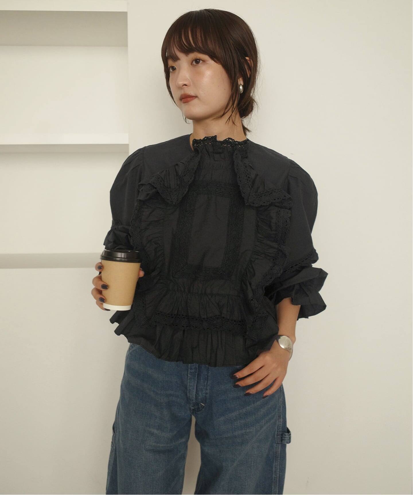 crinkle crinkle crinkle pillow case blouse CC-4027（シャツ 