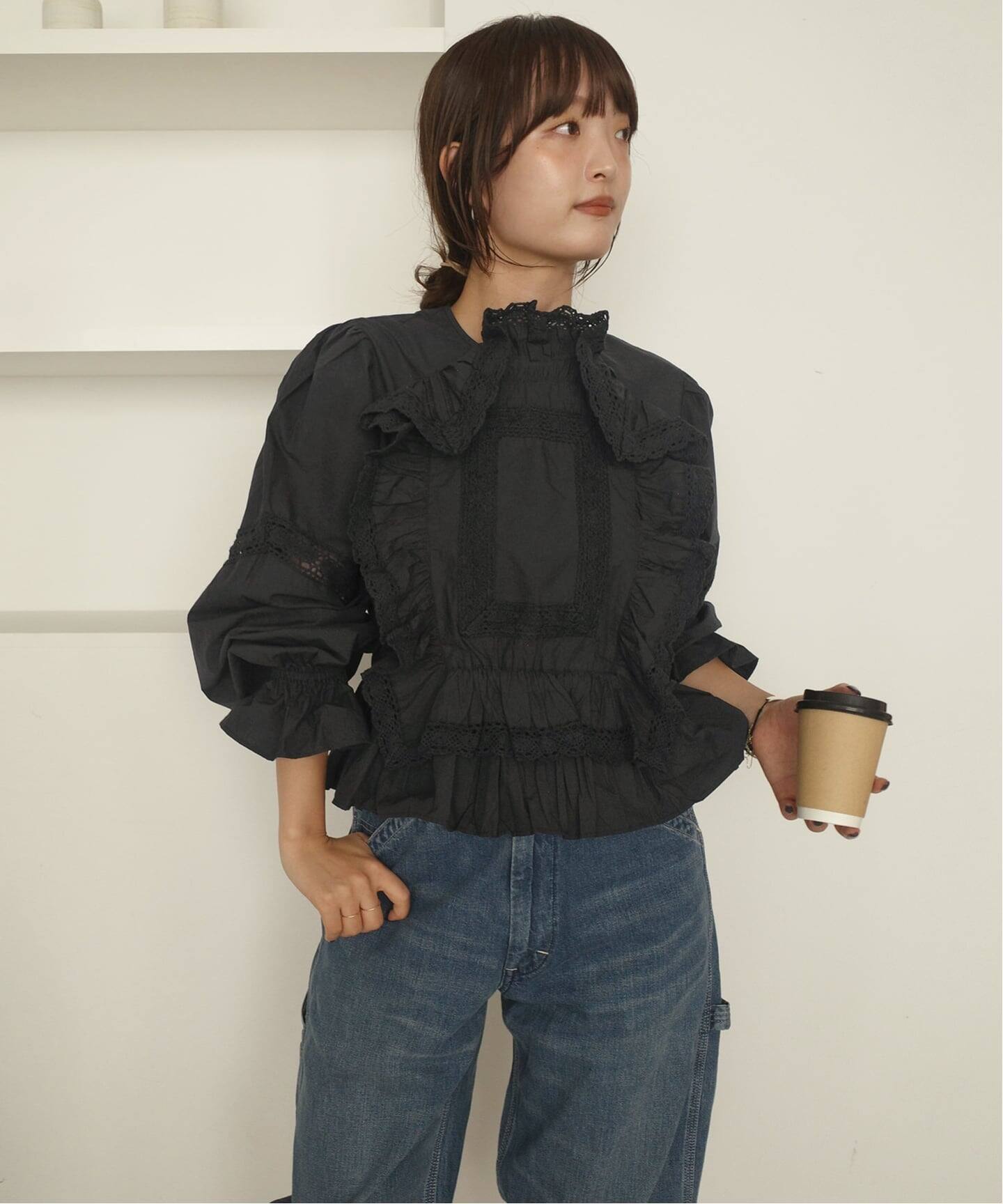 crinkle crinkle crinkle pillow case blouse CC-4027（シャツ