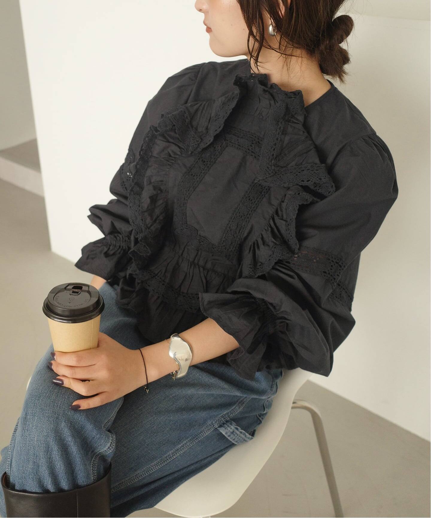 crinkle crinkle crinkle pillow case blouse CC-4027（シャツ
