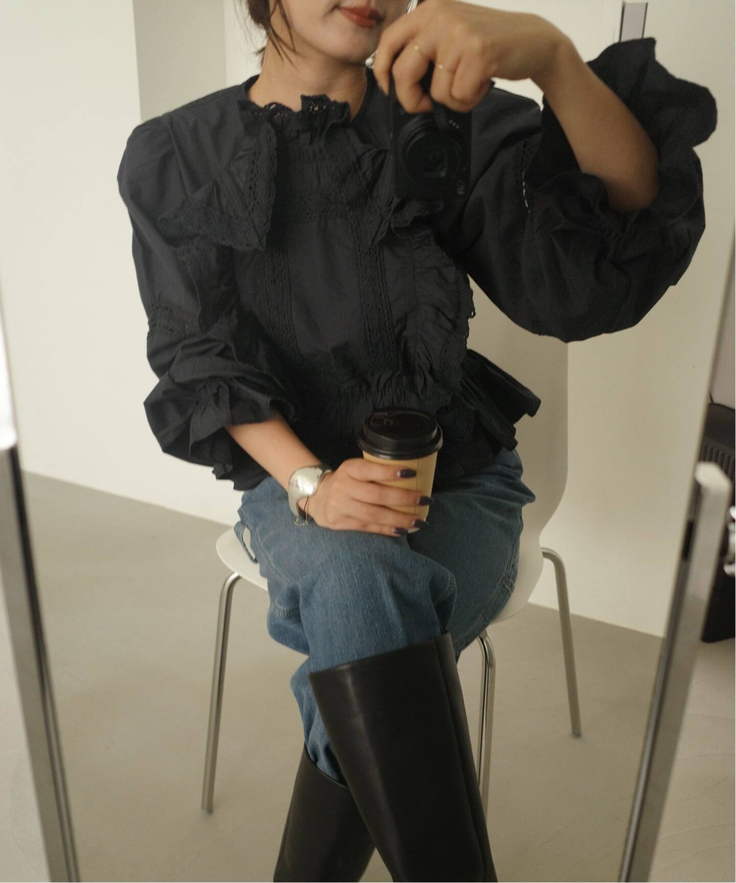 crinkle crinkle crinkle pillow case blouse CC-4027（シャツ