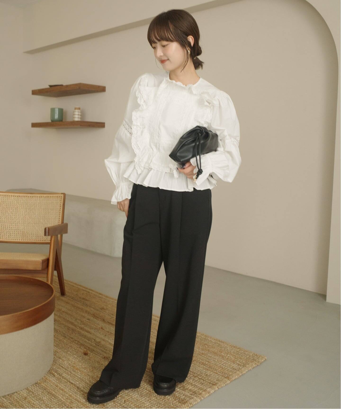 crinkle crinkle crinkle pillow case blouse CC-4027（シャツ
