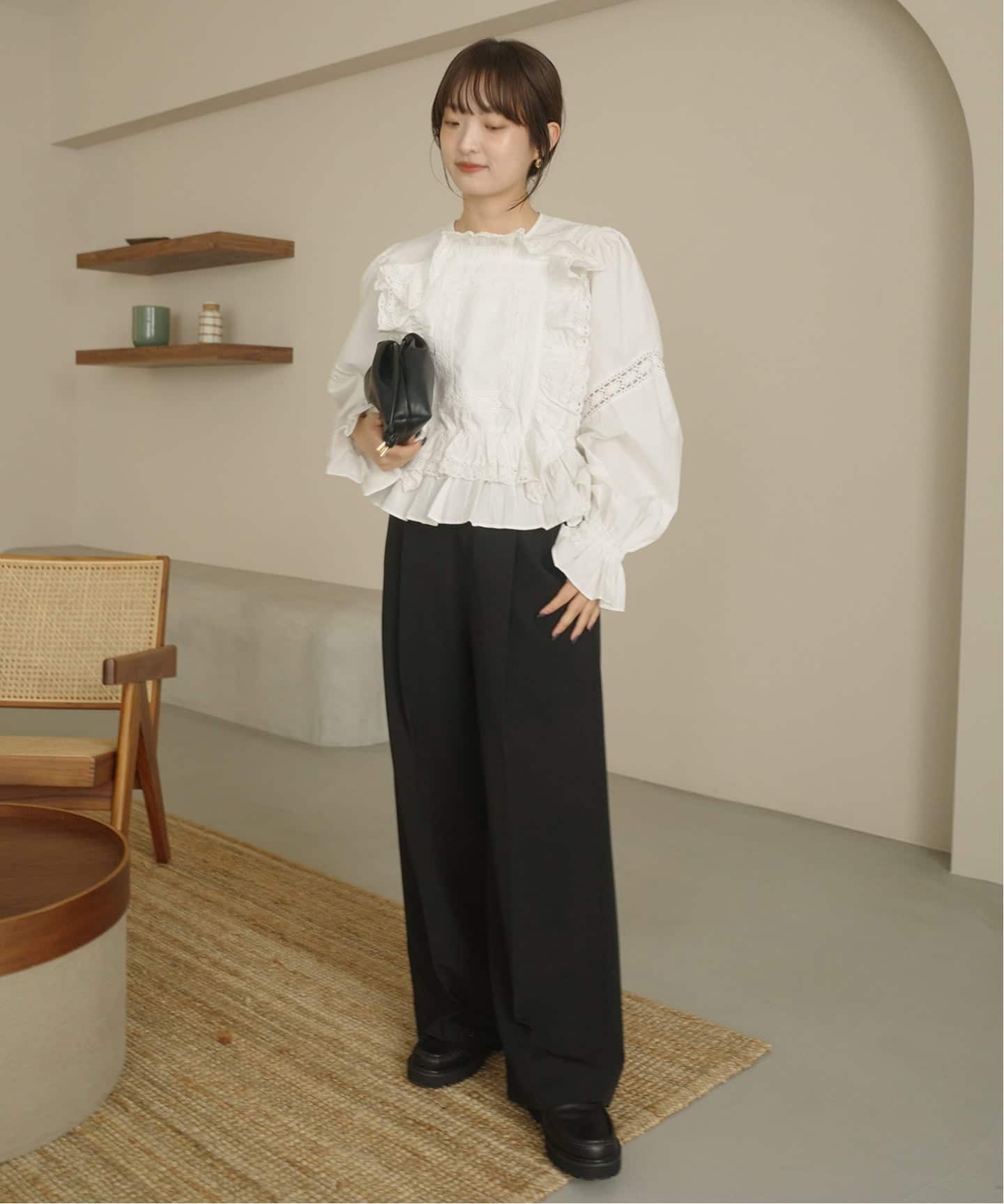 crinkle crinkle crinkle pillow case blouse CC-4027（シャツ