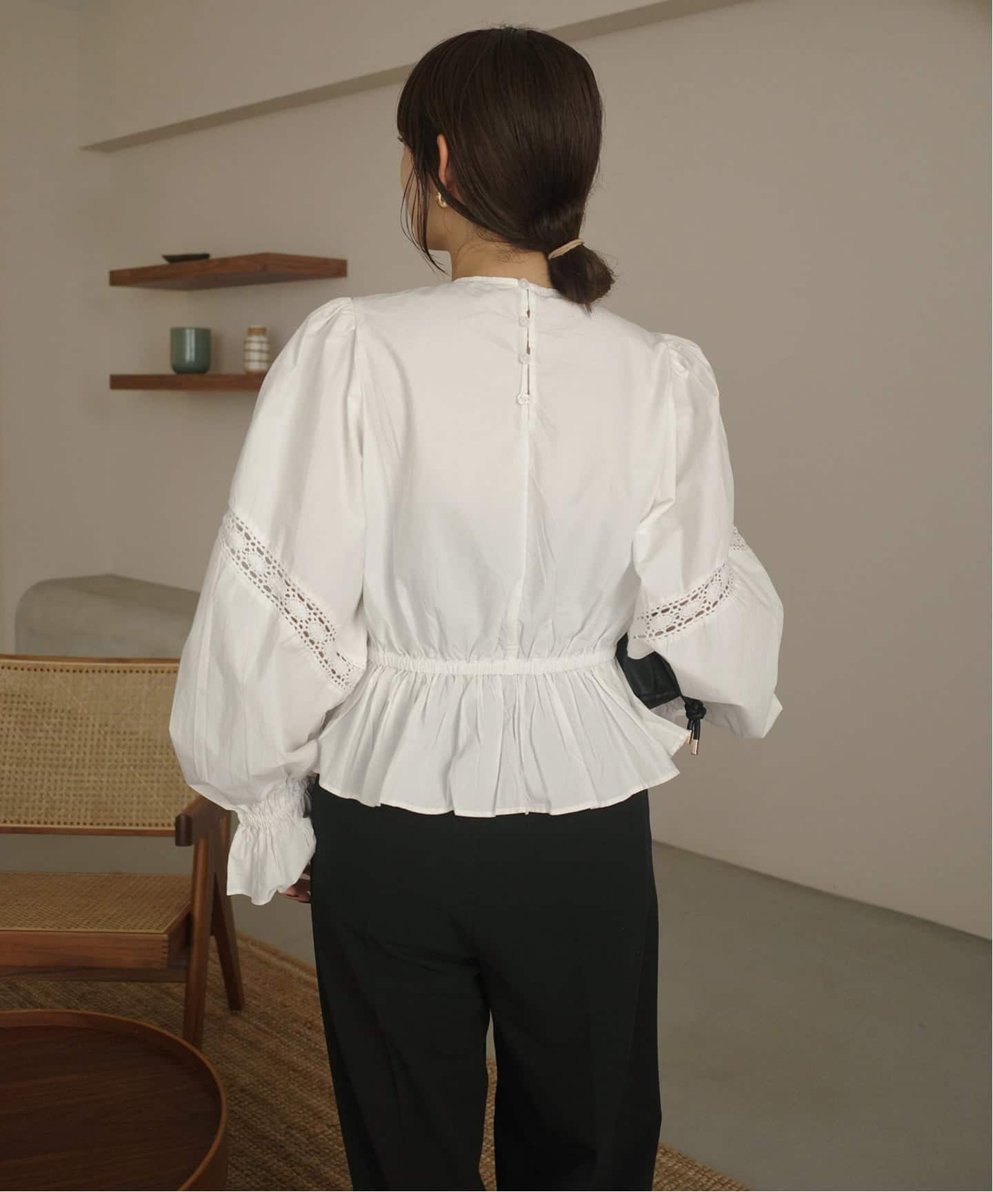 crinkle crinkle crinkle pillow case blouse CC-4027（シャツ
