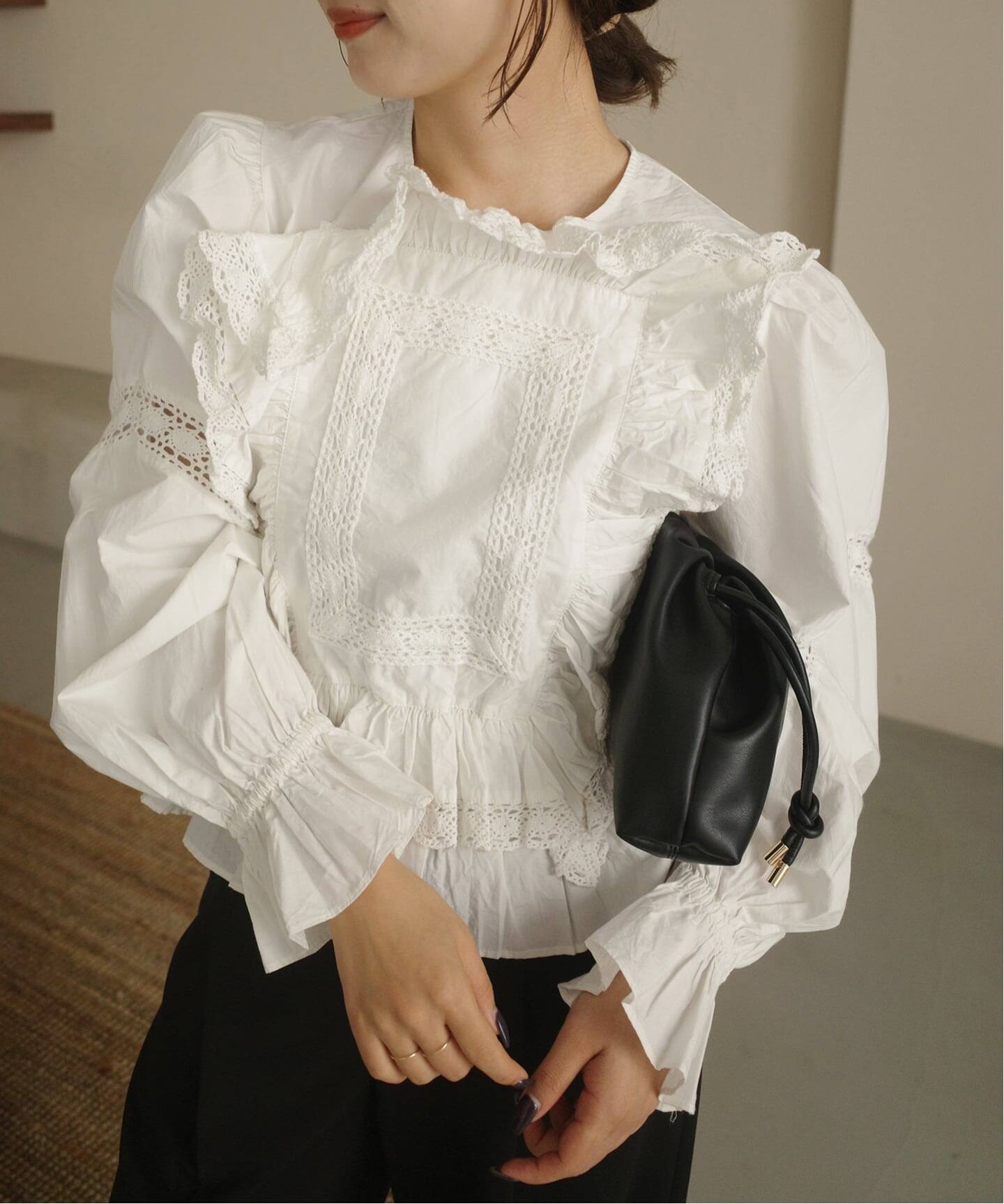 crinkle crinkle crinkle pillow case blouse CC-4027（シャツ 
