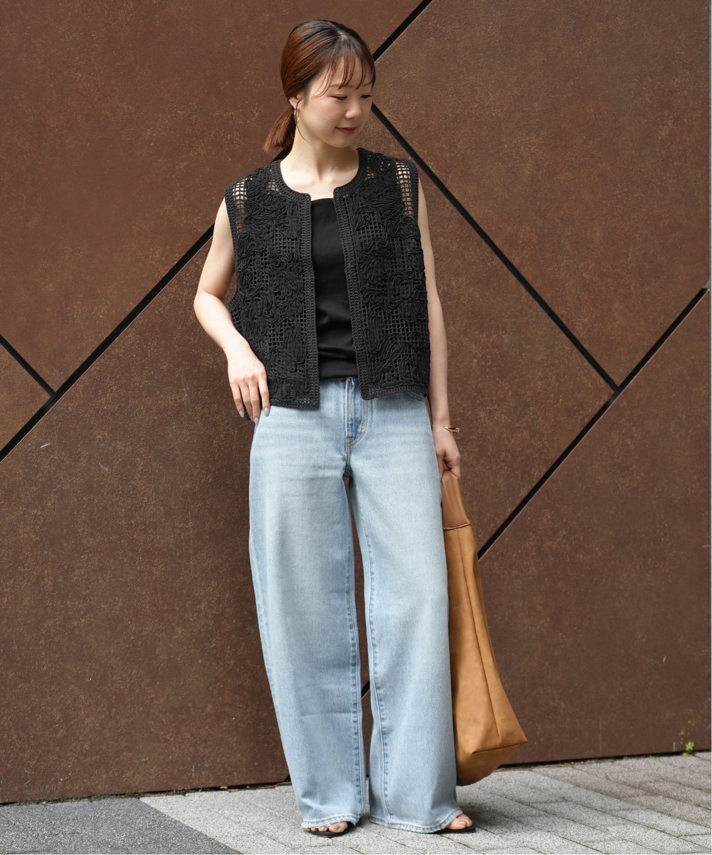 +81 BRANCA メッシュベスト M ベージュ　スローブイエナ SLOBE IENA（スローブイエナ）の「+81BRANCA/ハチイチブランカ