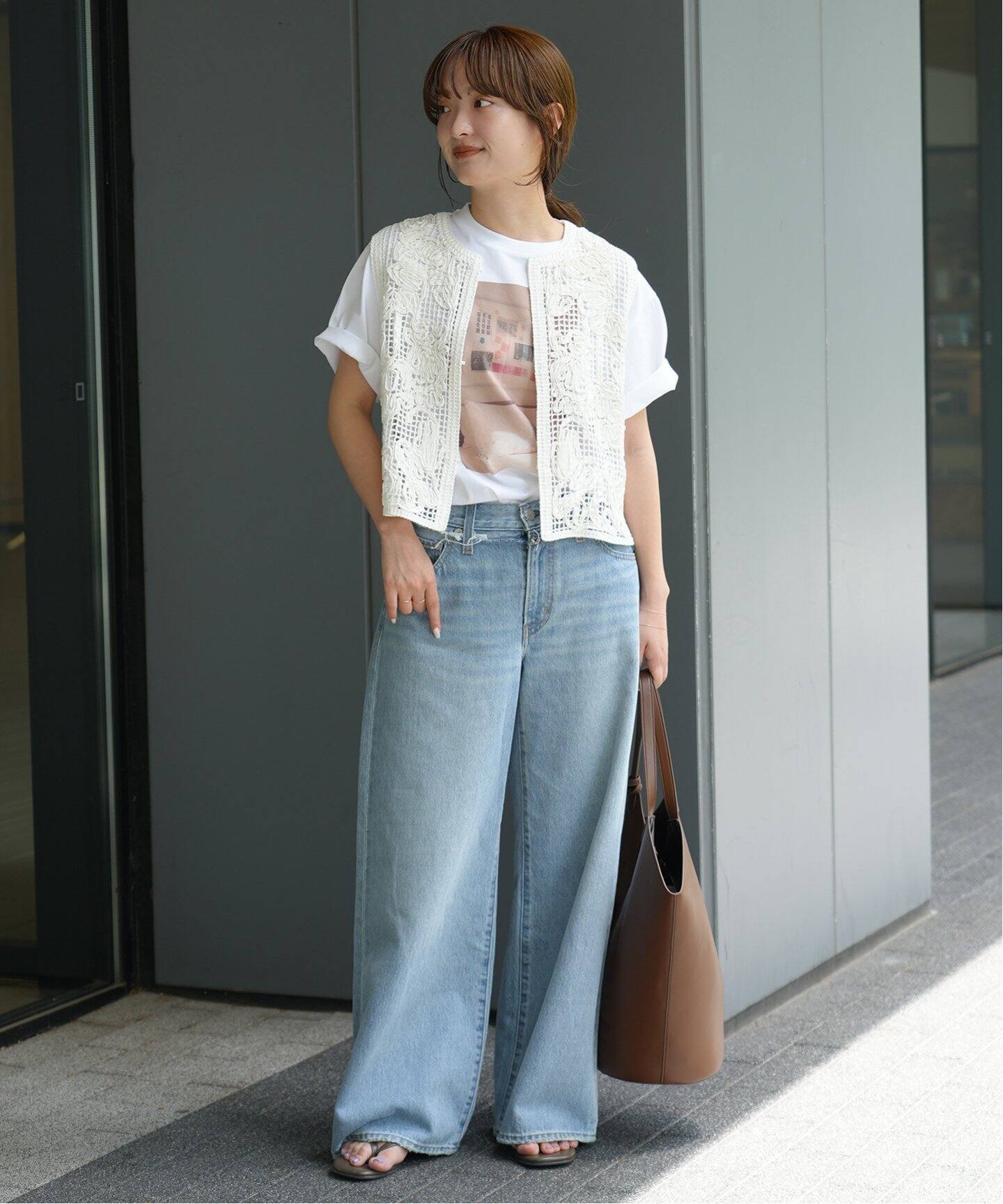 81BRANCA/ハチイチブランカ レースベスト（ベスト）｜SLOBE IENA