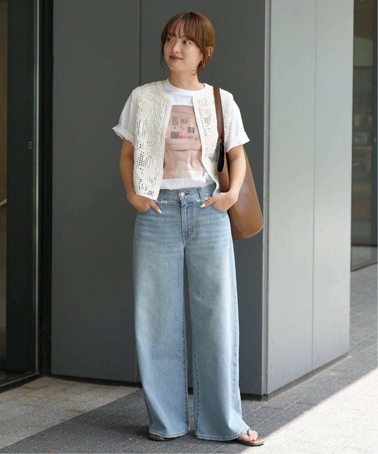 +81 BRANCA メッシュベスト M ベージュ　スローブイエナ 81 BRANCA メッシュベスト M ベージュ スローブイエナ - メルカリ