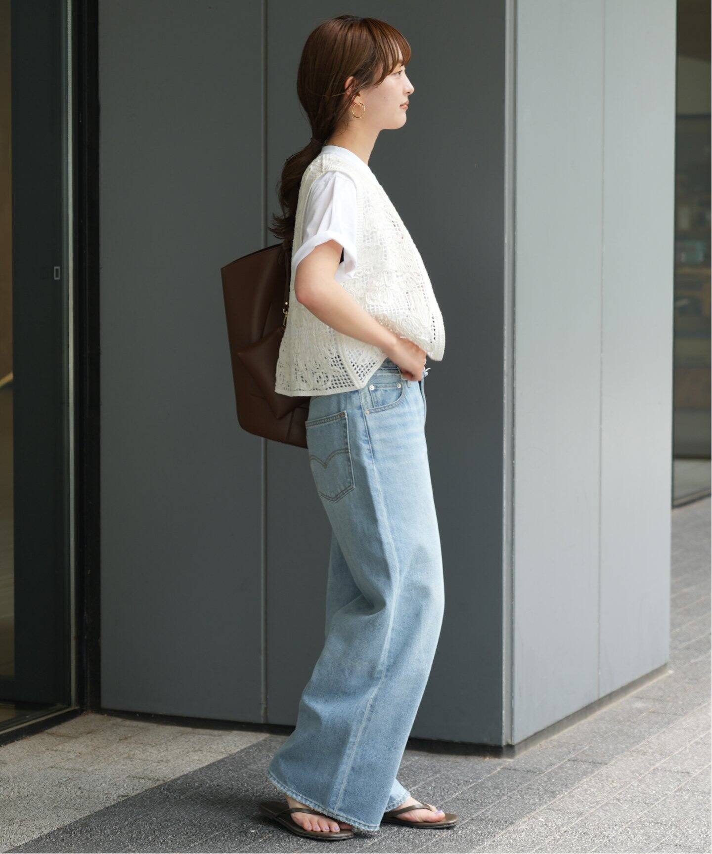 +81 BRANCA メッシュベスト M ベージュ　スローブイエナ 81 BRANCA メッシュベスト M ベージュ スローブイエナ - メルカリ