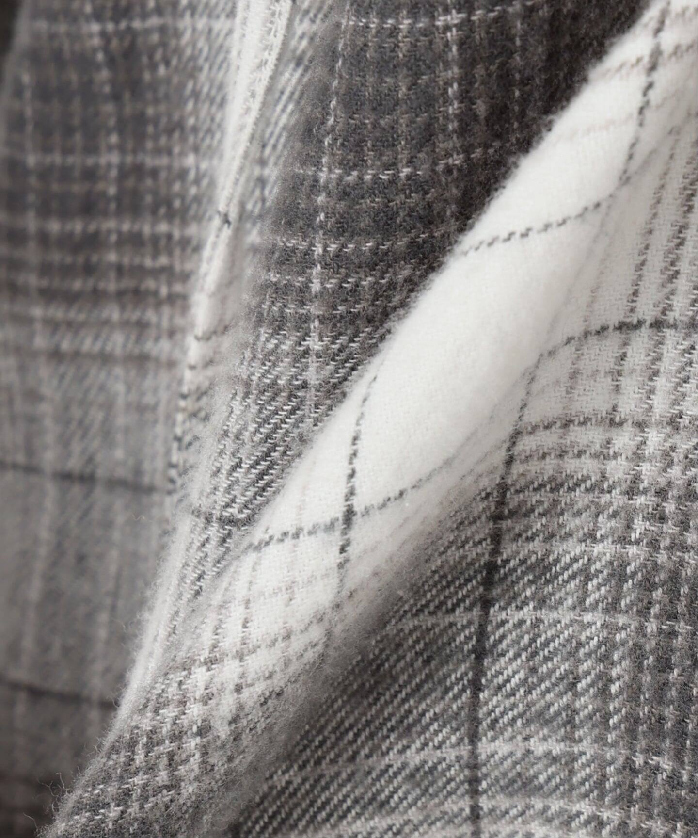 crinkle crinkle crinkle SLOBE別注 ネルチェックラッフルブラウス CC