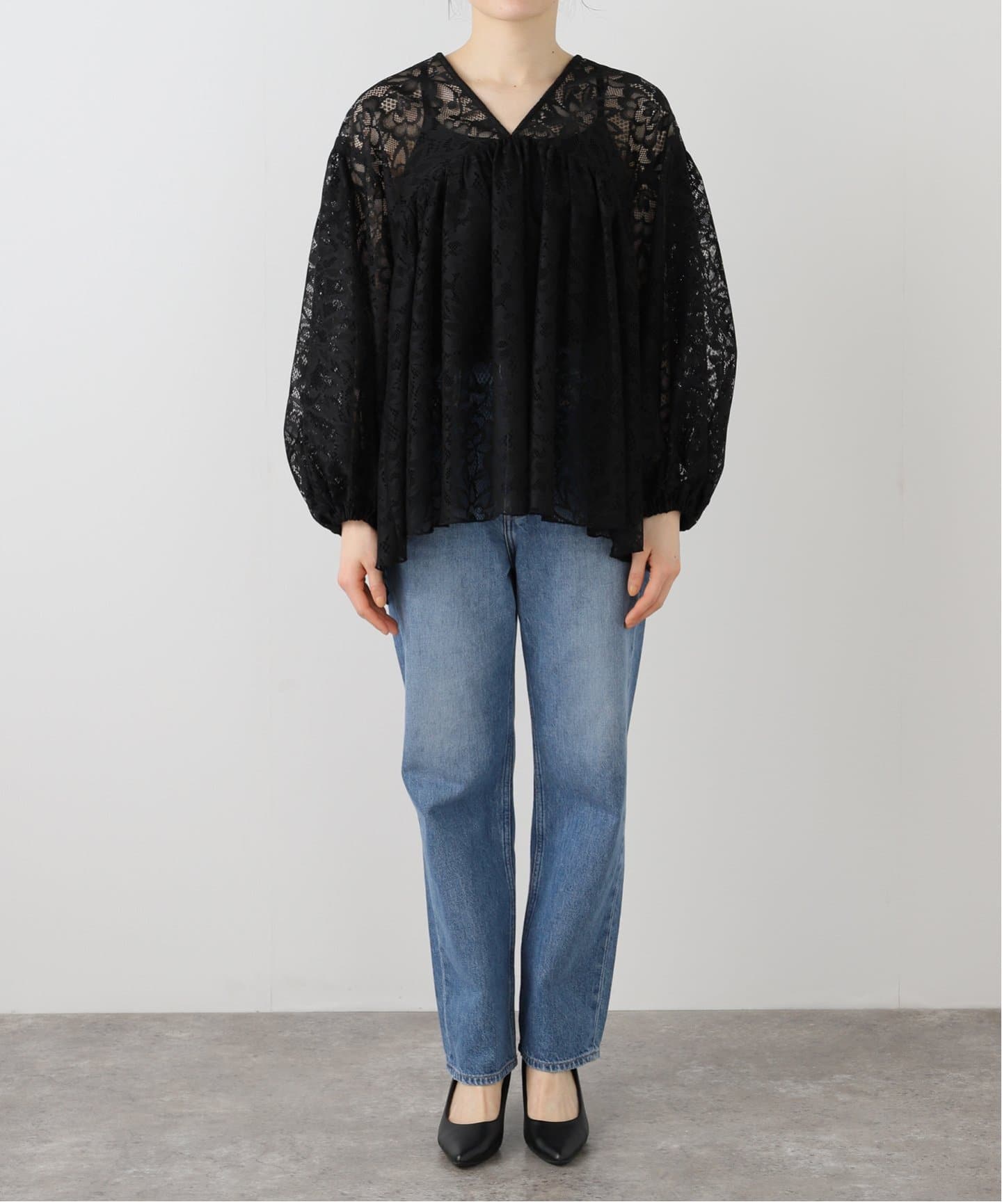 ブラウス シャツ QUIITO/キート LACE PO Q25S-P033 レディース QUIITO/キート LACE PO Q25S-P033（シャツ／ブラウス）｜SLOBE