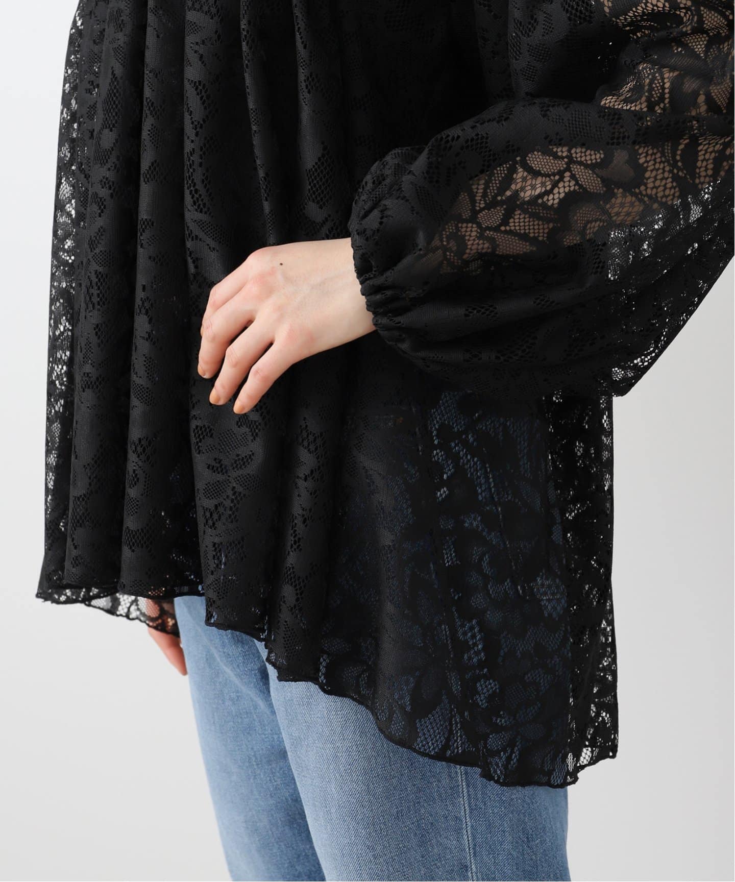 ブラウス シャツ QUIITO/キート LACE PO Q25S-P033 レディース QUIITO/キート LACE PO Q25S-P033（シャツ／ブラウス）｜SLOBE