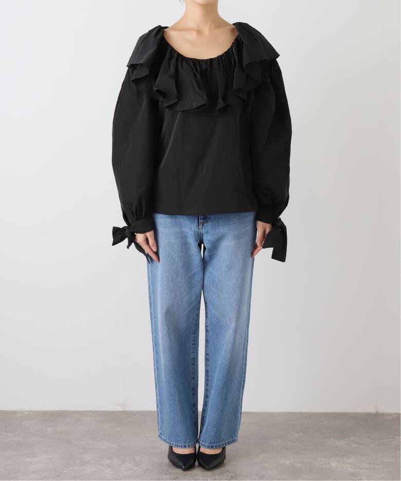 ESTHE/エステ Ruffle Taffetta Top（シャツ／ブラウス）｜SLOBE IENA 