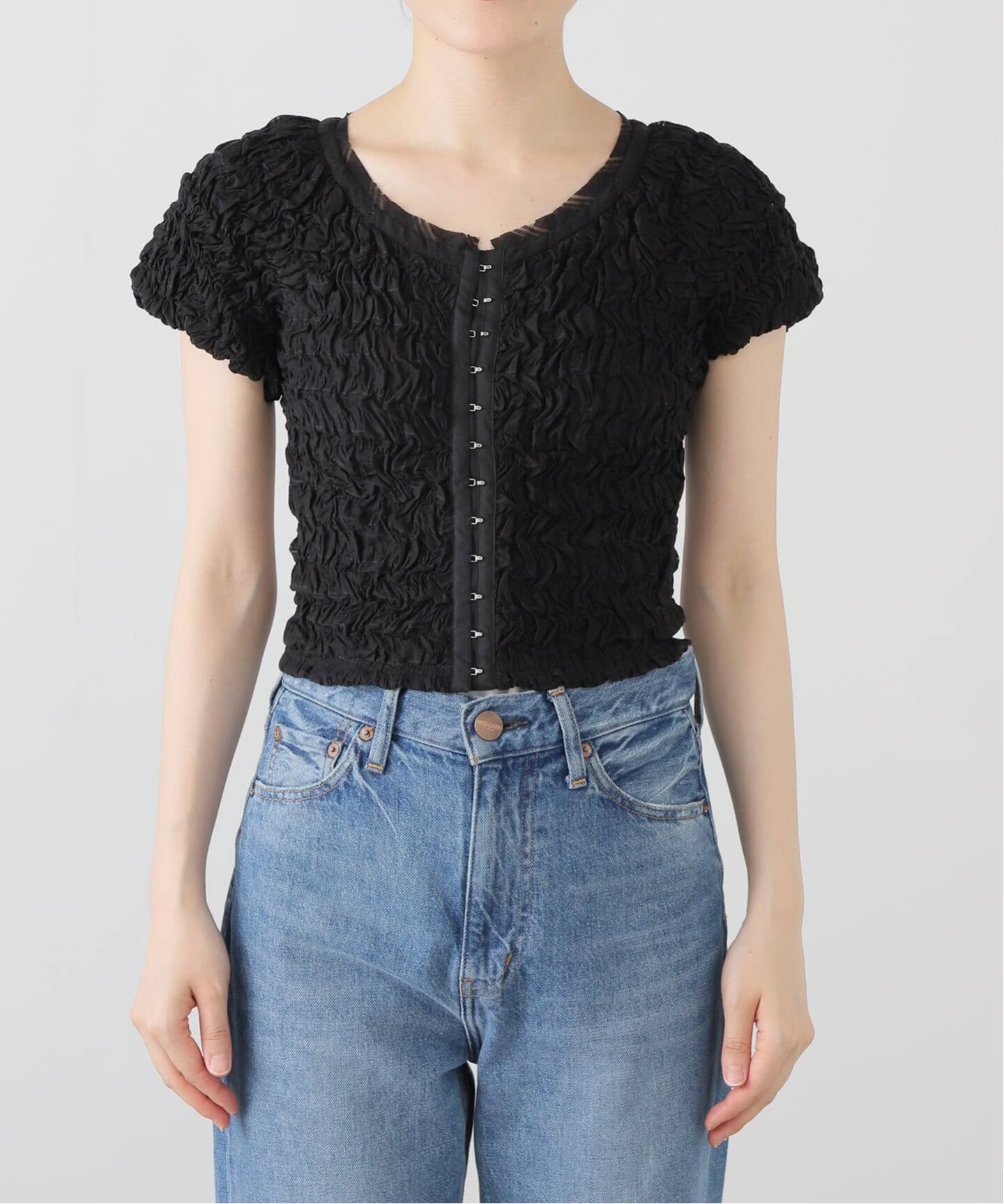 CLANE/クラネ SHIRRING PUFF TOPS 19122-4072（シャツ／ブラウス 