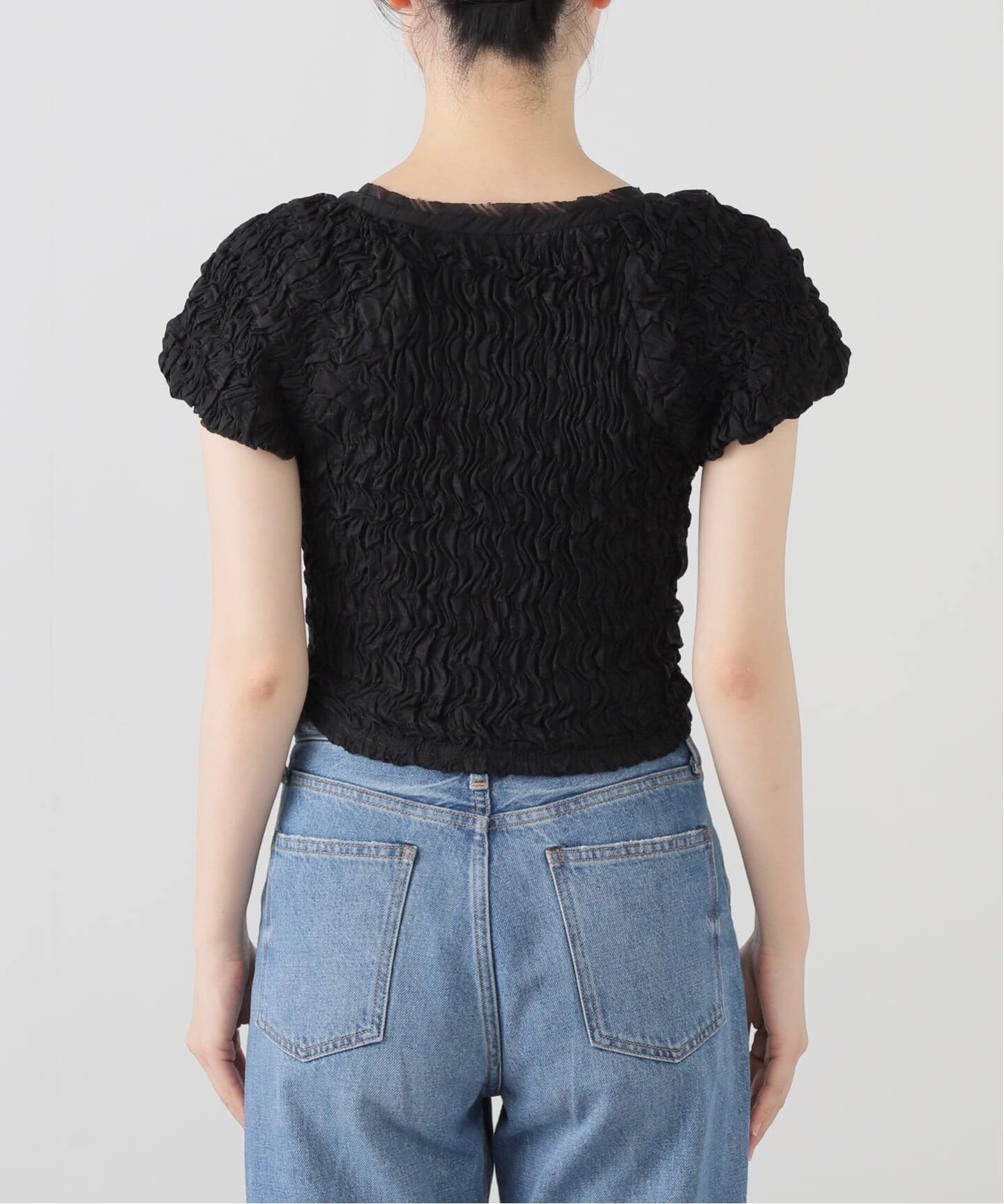 CLANE/クラネ SHIRRING PUFF TOPS 19122-4072（シャツ／ブラウス