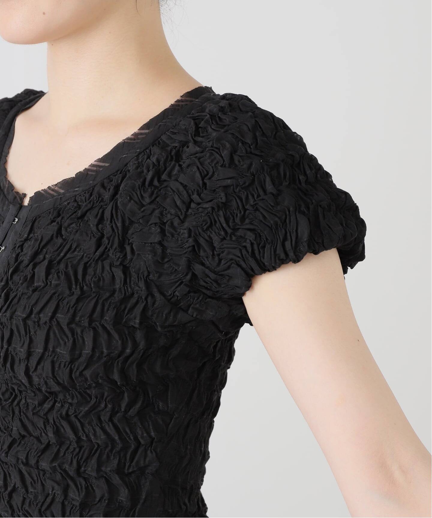 CLANE/クラネ SHIRRING PUFF TOPS 19122-4072（シャツ／ブラウス