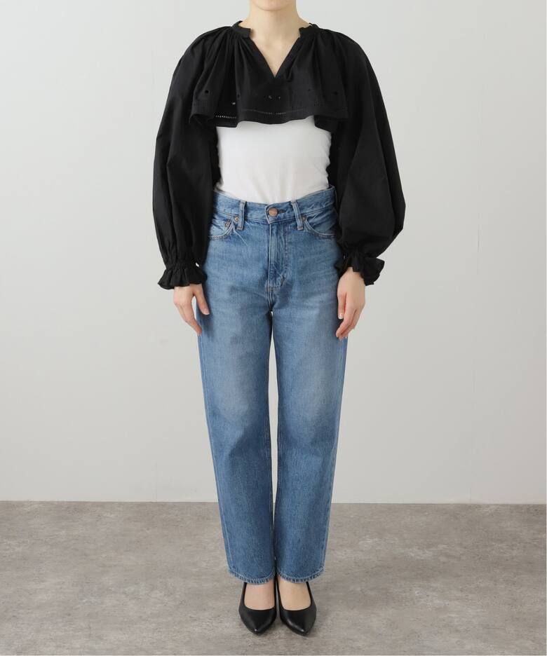 crinkle crinkle crinkle embroidery クロップド ブラウス CC-3526 