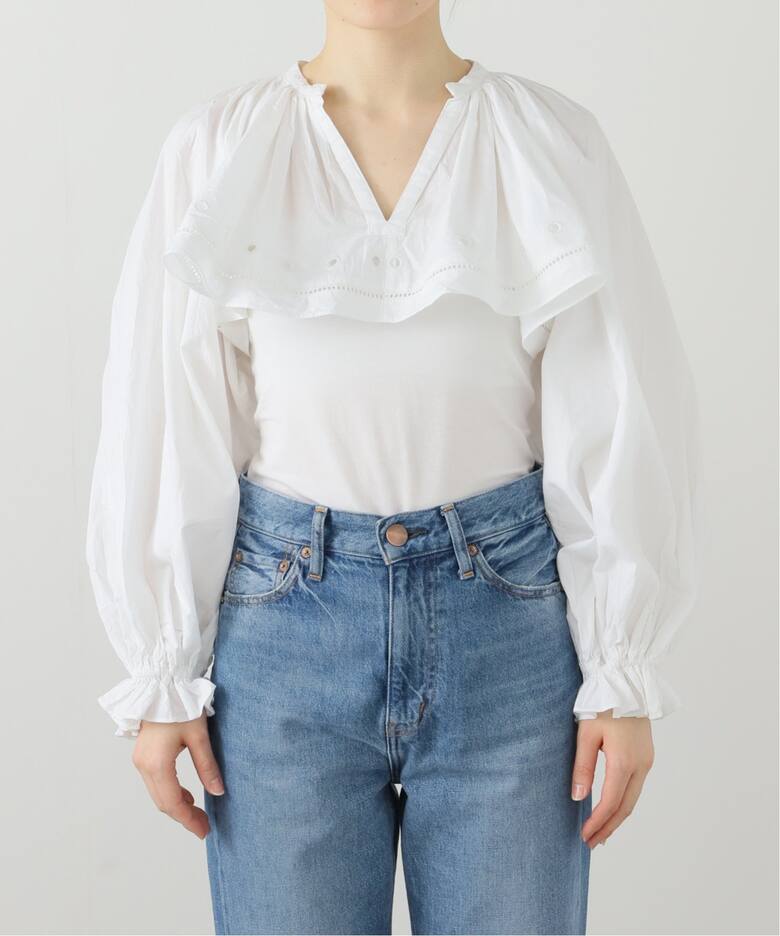 crinkle crinkle crinkle embroidery クロップド ブラウス CC-3526 