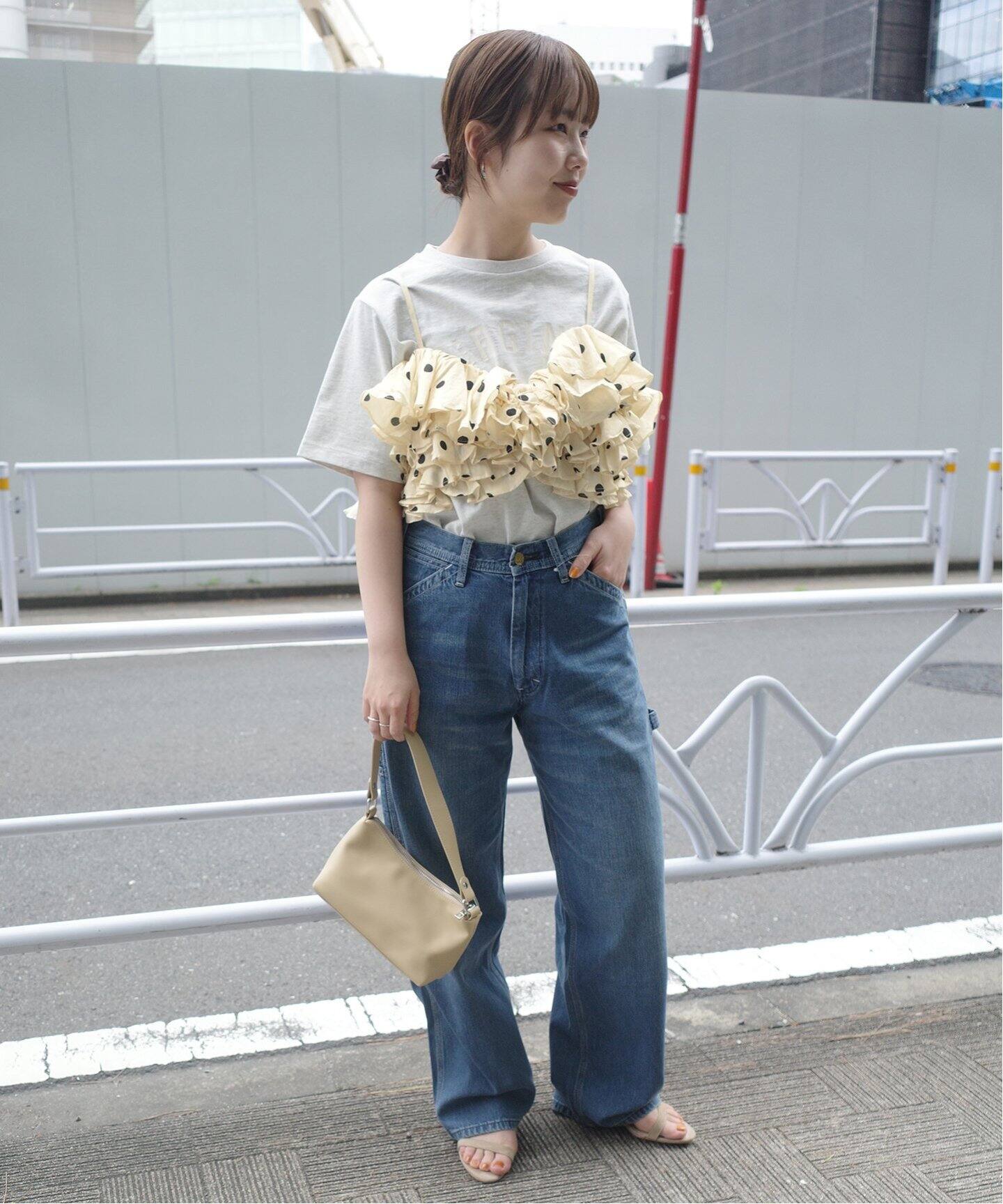 crinkle crinkle crinkle ドットフリルキャミ CC-3538（シャツ