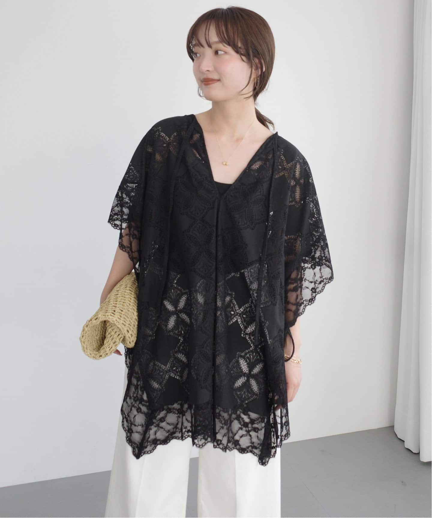 【PROVOKE/プロヴォーク】Poncho ブラウス ナチュラル 新品 追加》【PROVOKE/プロヴォーク】Poncho ブラウス（シャツ