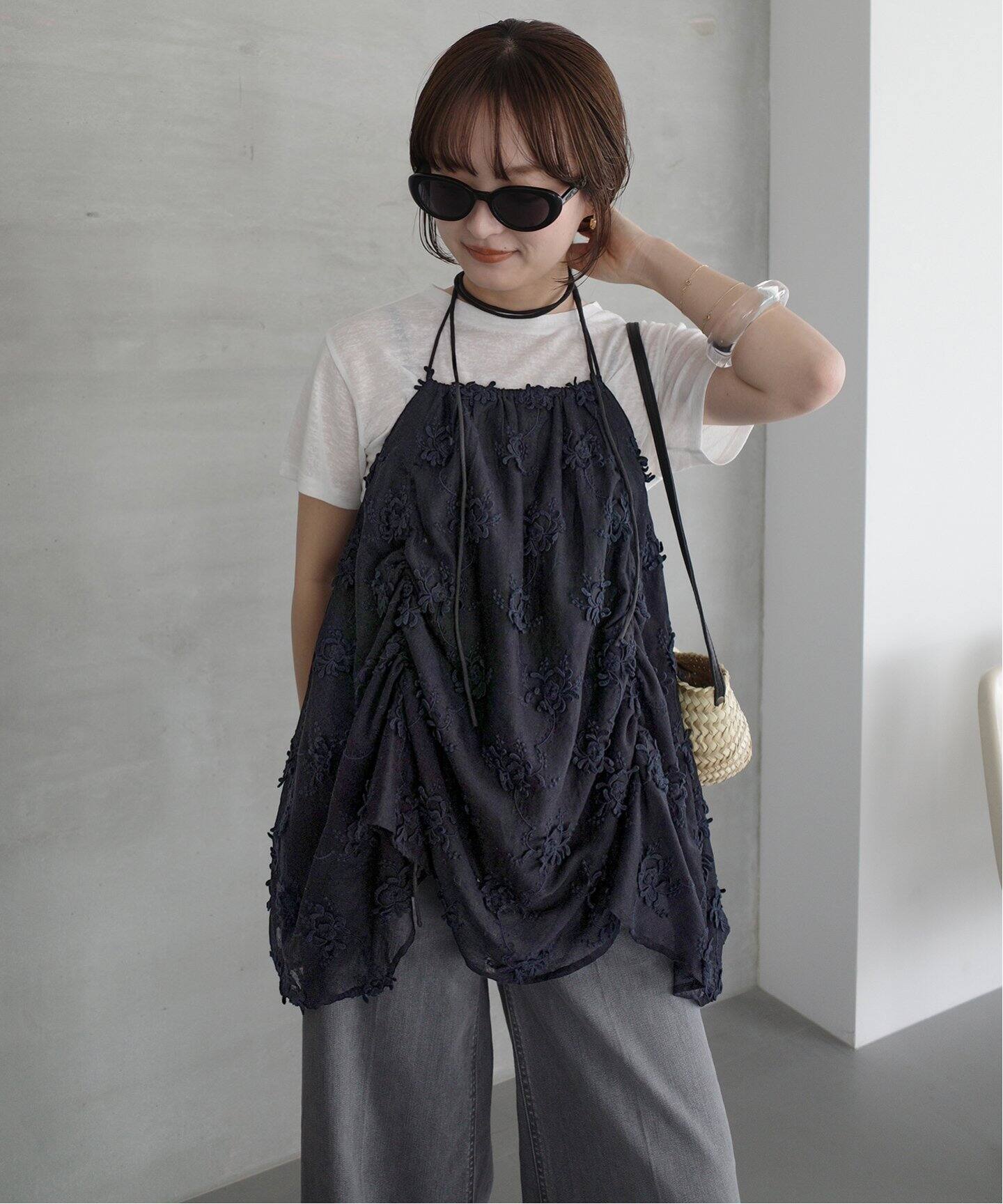 crincle crincle crincle スローブイエナslobeiena SLOBE IENA｜crinkle crinkle crinkle SLOBE別注 embroidery