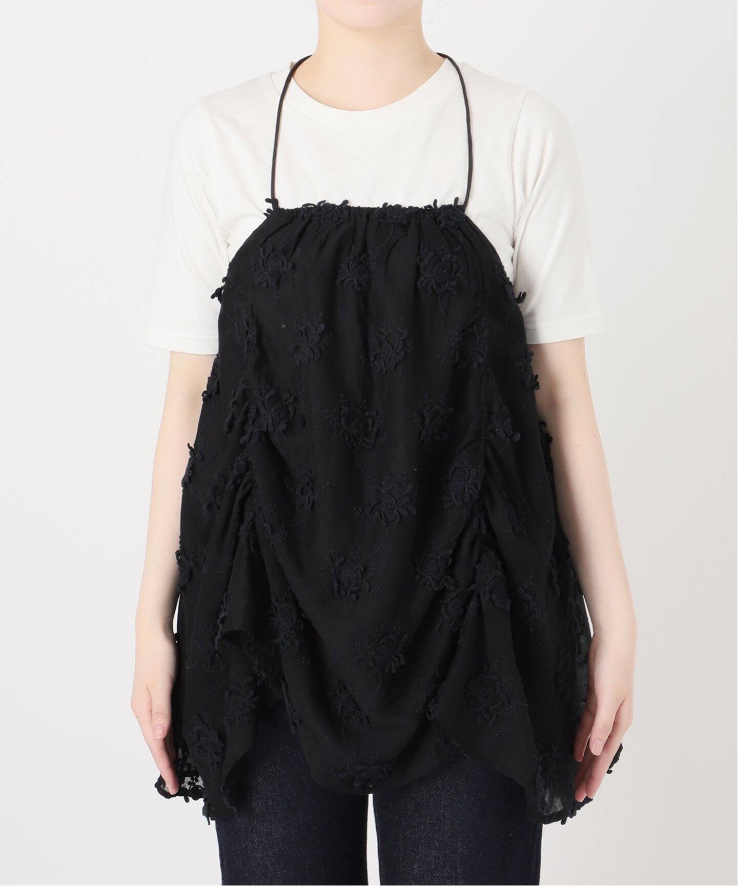 crinkle crinkle crinkle SLOBE別注 embroidery camisole