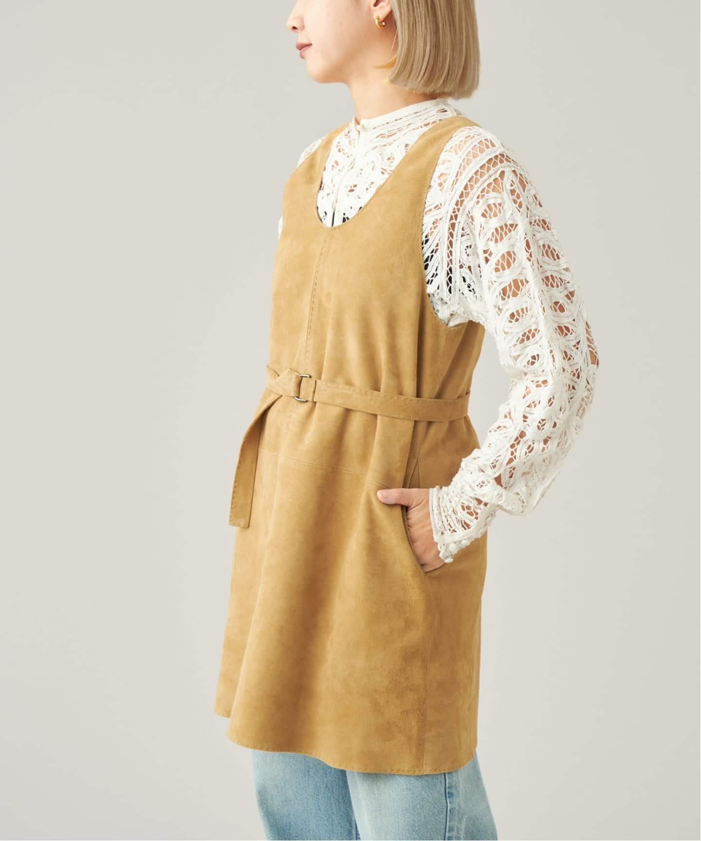 IENA LA BOUCLE レザー2WAY ベスト（ベスト）｜IENA（イエナ）の