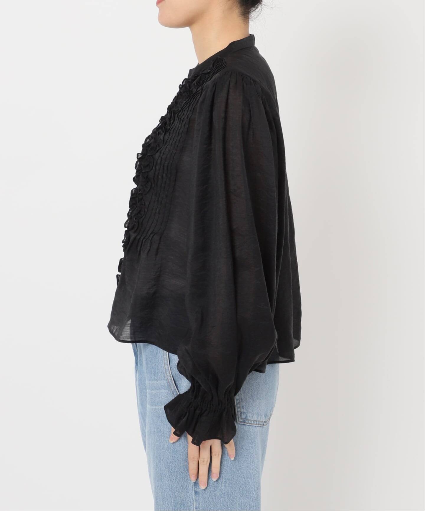 IENA LA BOUCLE Cotton Linen フリルブラウス IENA LA BOUCLE コットンフリルブラウス（シャツ/ブラウス