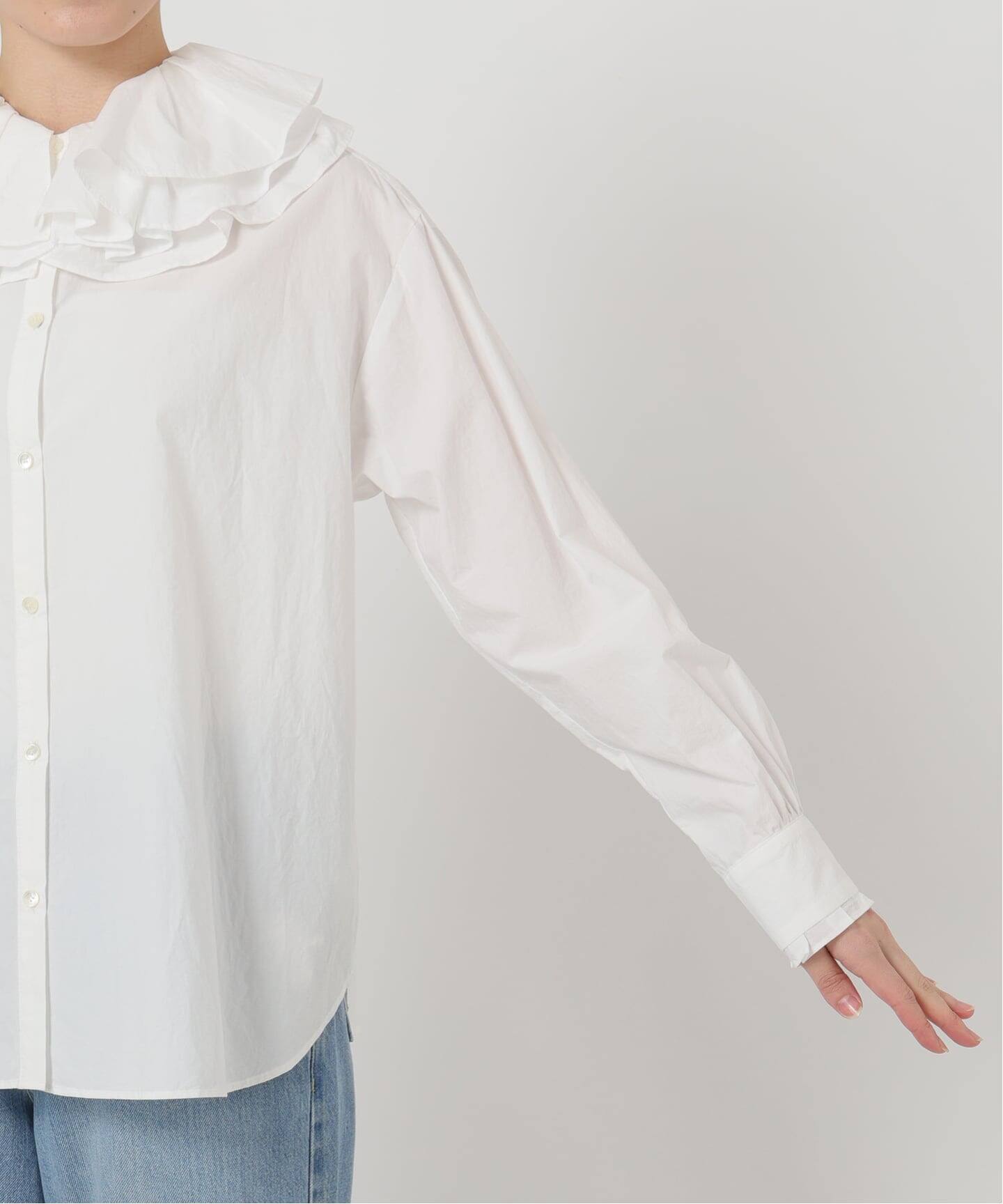 IENA LA BOUCLEのフリル襟ブラウス IENA LA BOUCLE ジョーゼットフリル襟ブラウス（シャツ/ブラウス