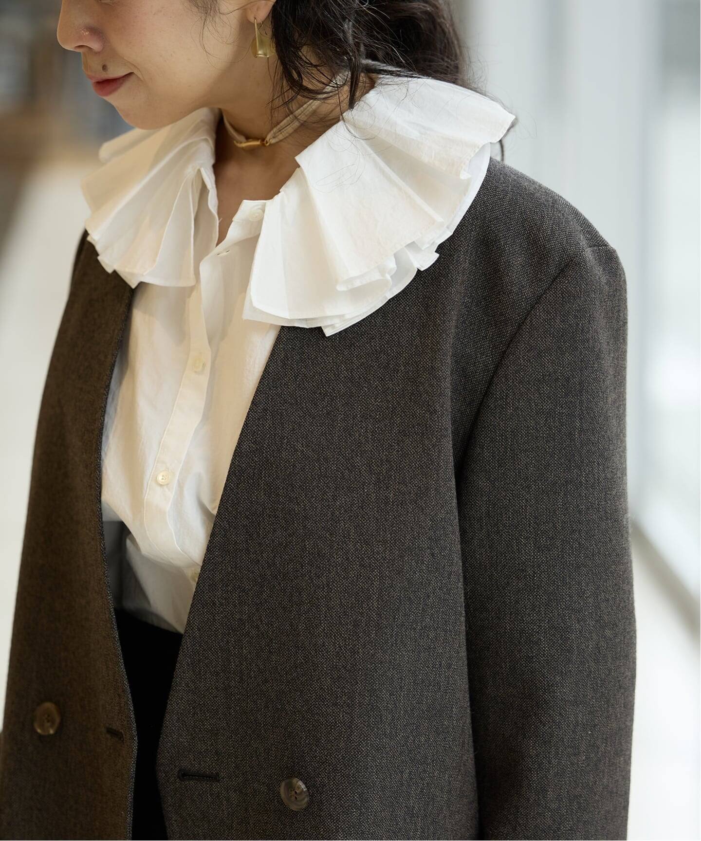 IENA LA BOUCLE フリルブラウス（シャツ／ブラウス）｜IENA（イエナ