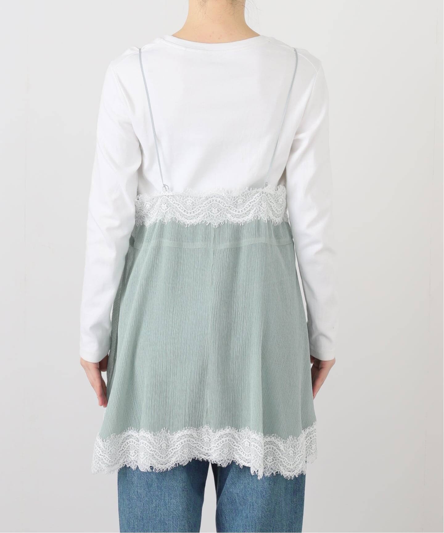 IENA LA BOUCLE 楊柳レースミニキャミドレス IENA LA BOUCLE 楊柳レースミニキャミドレス（キャミソール）｜IENA