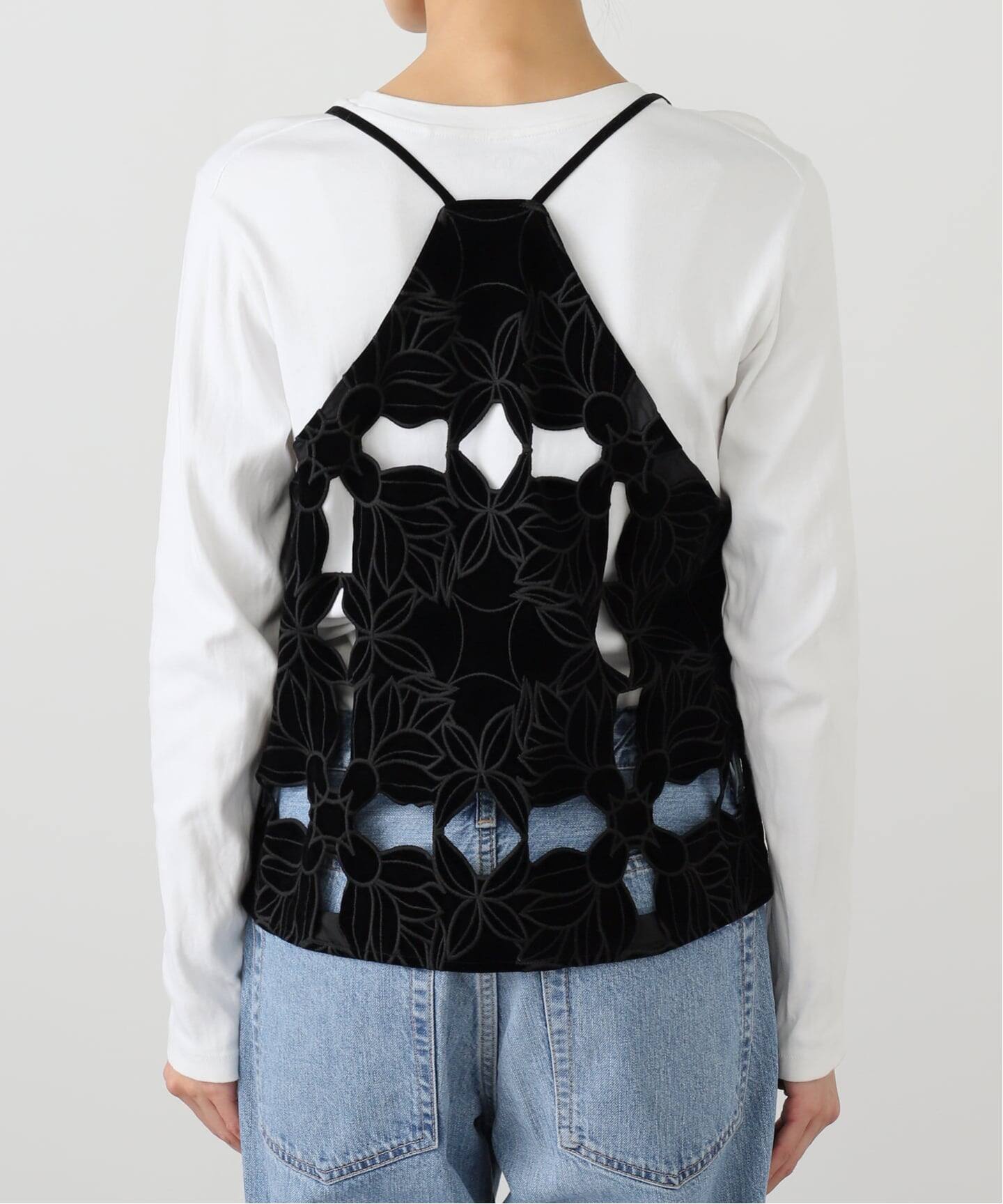 IENA LA BOUCLE カットワークベロアベスト（ベスト）｜IENA（イエナ