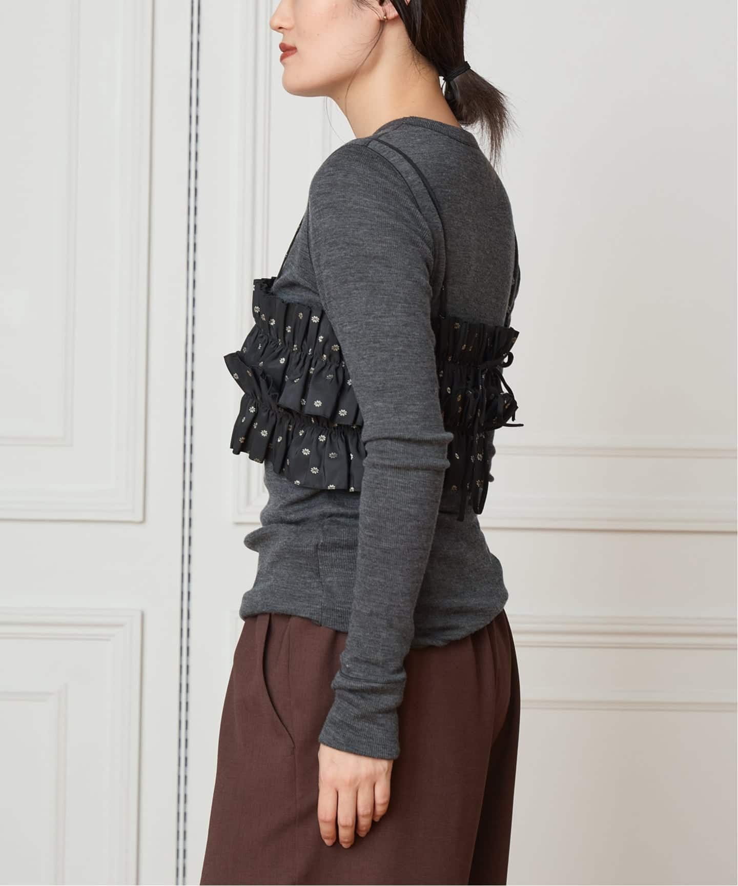 IENA LA BOUCLE JQフリルビスチェ（その他トップス）｜IENA（イエナ