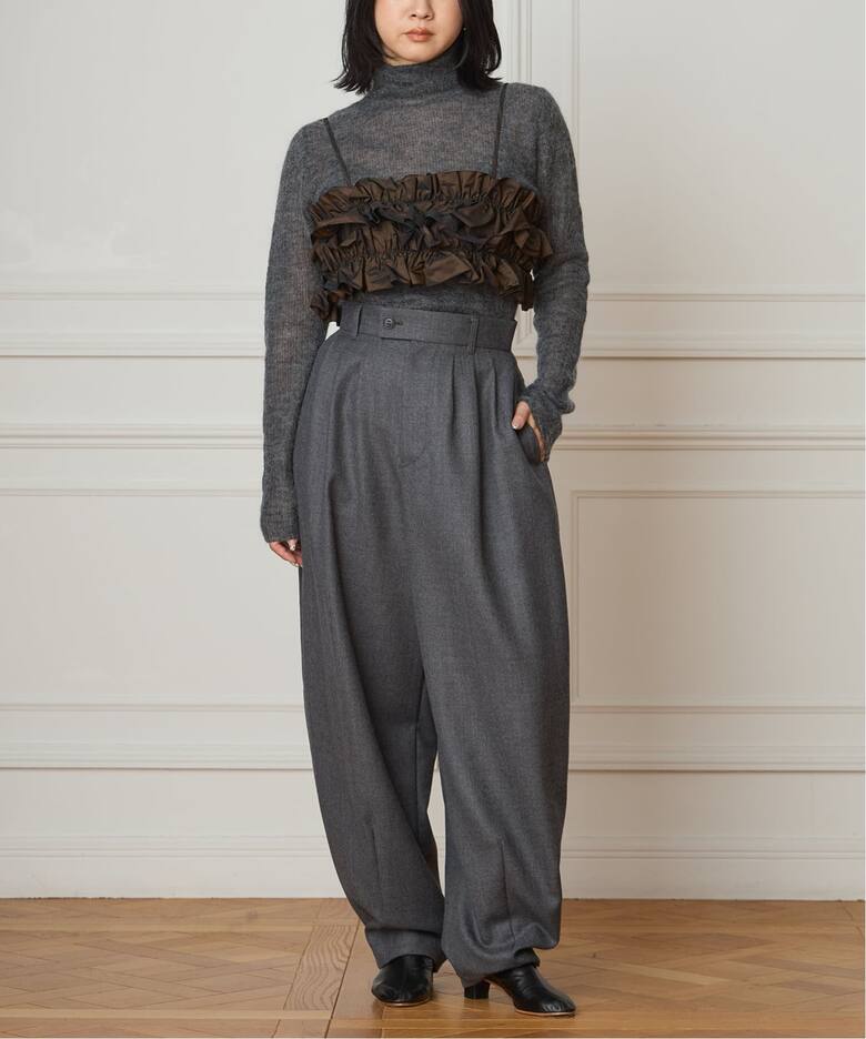IENA LA BOUCLE タフタフリルビスチェ（その他トップス）｜IENA 