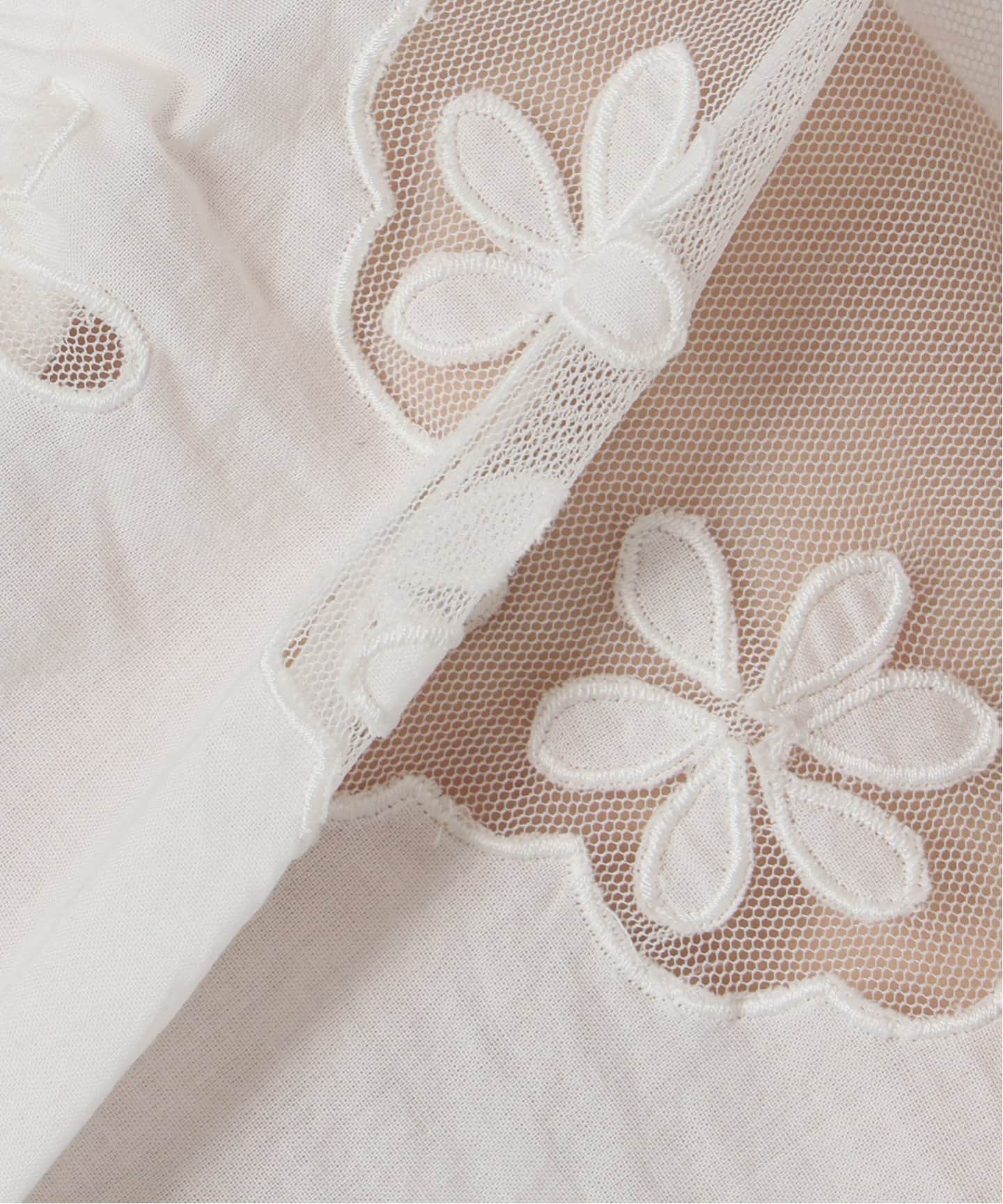 ブラウス シャツ IENA LA BOUCLE レースエンブロボイルブラウス レディース IENA LA BOUCLE レースエンブロボイルブラウス（シャツ