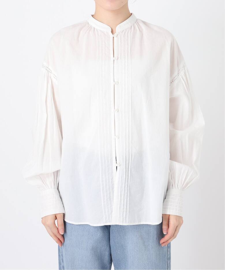IENA LA BOUCLE コットンボイルフリルカラーマルチWAYブラウス（シャツ 