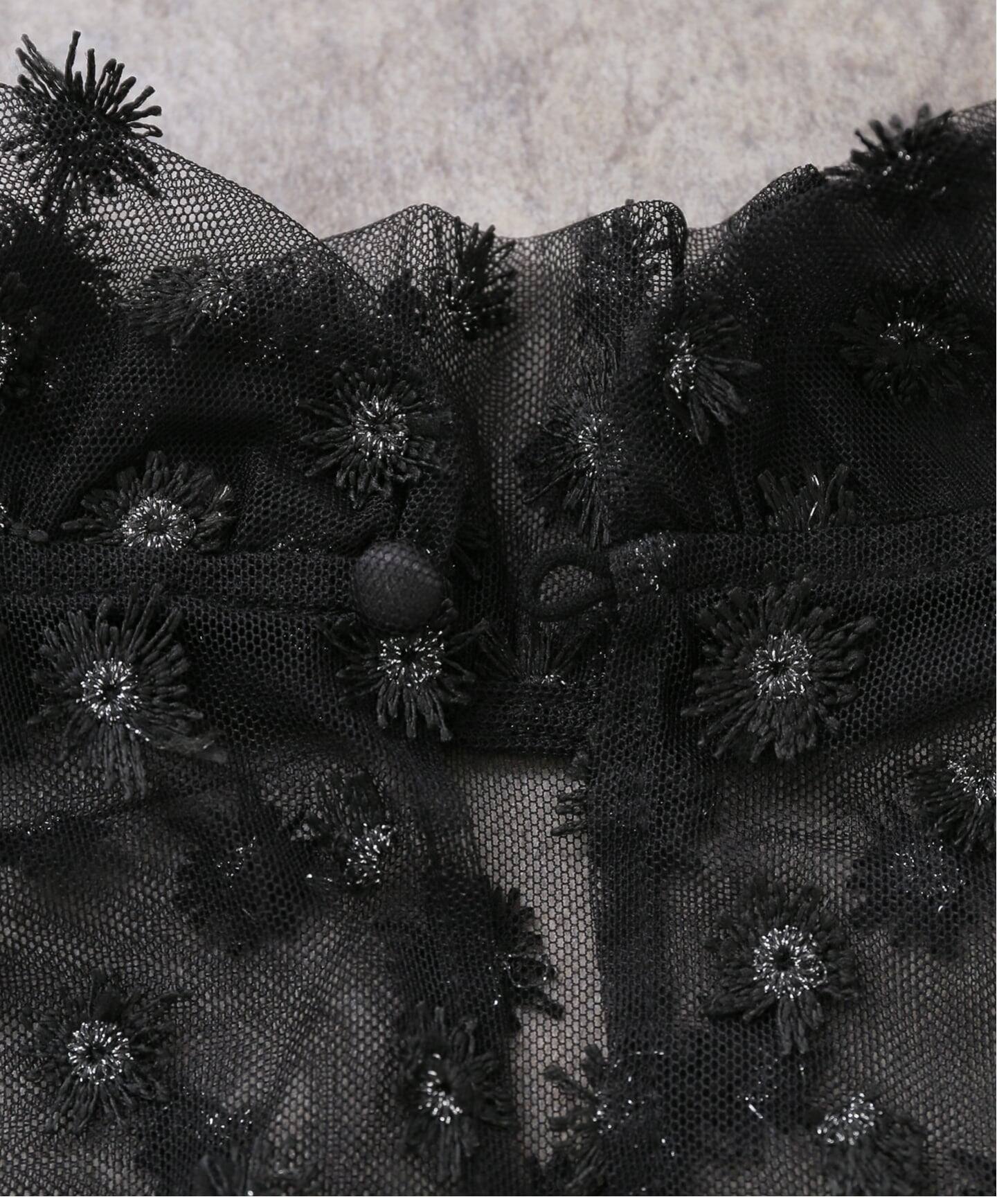 チュールレースノースリーブベスト　イエナラブークル　IENA LA BOUCLE チュールレースノースリーブベスト イエナラブークル IENA LA BOUCLE