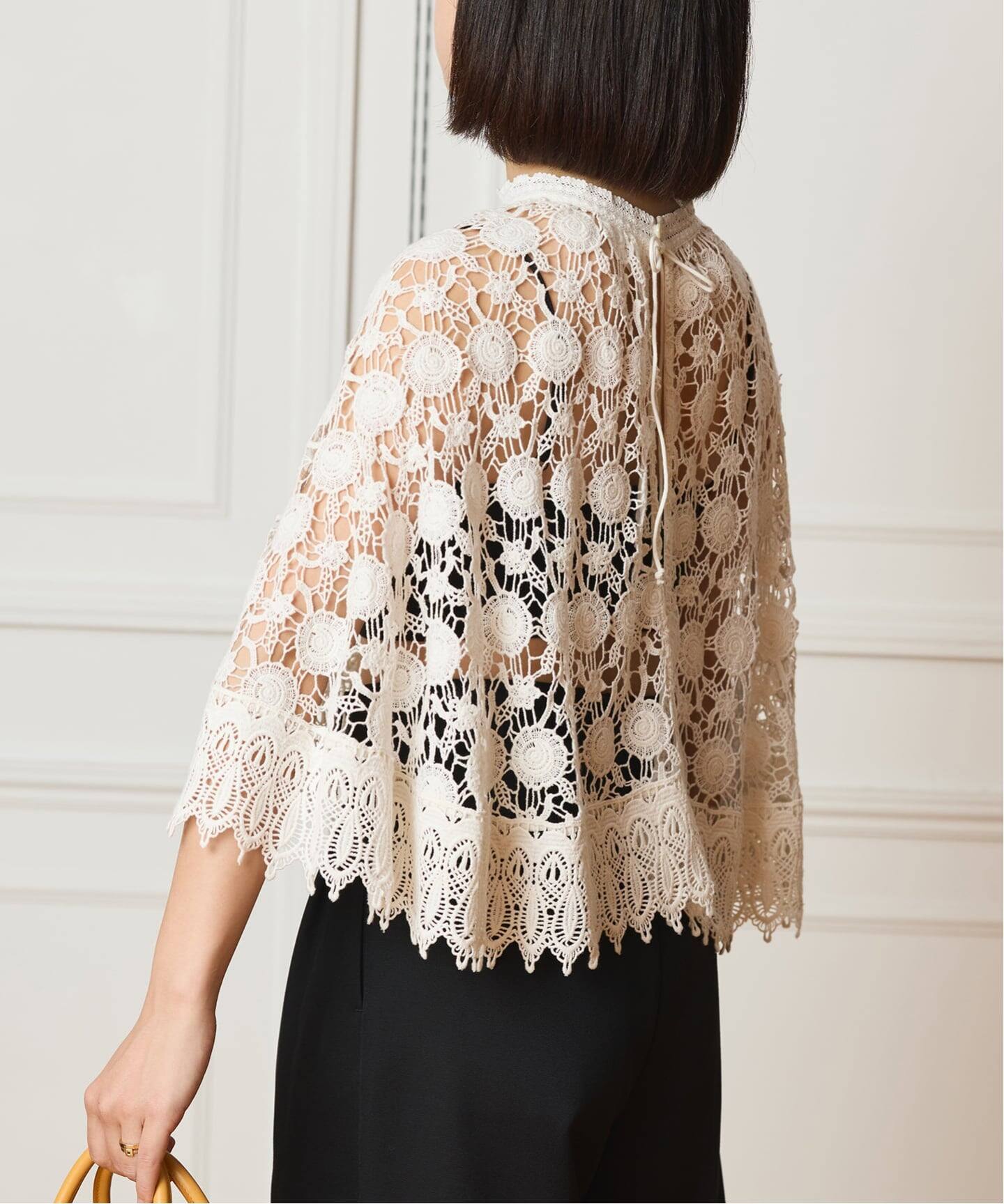 IENA LA BOUCLE レースポンチョ（シャツ／ブラウス）｜IENA（イエナ