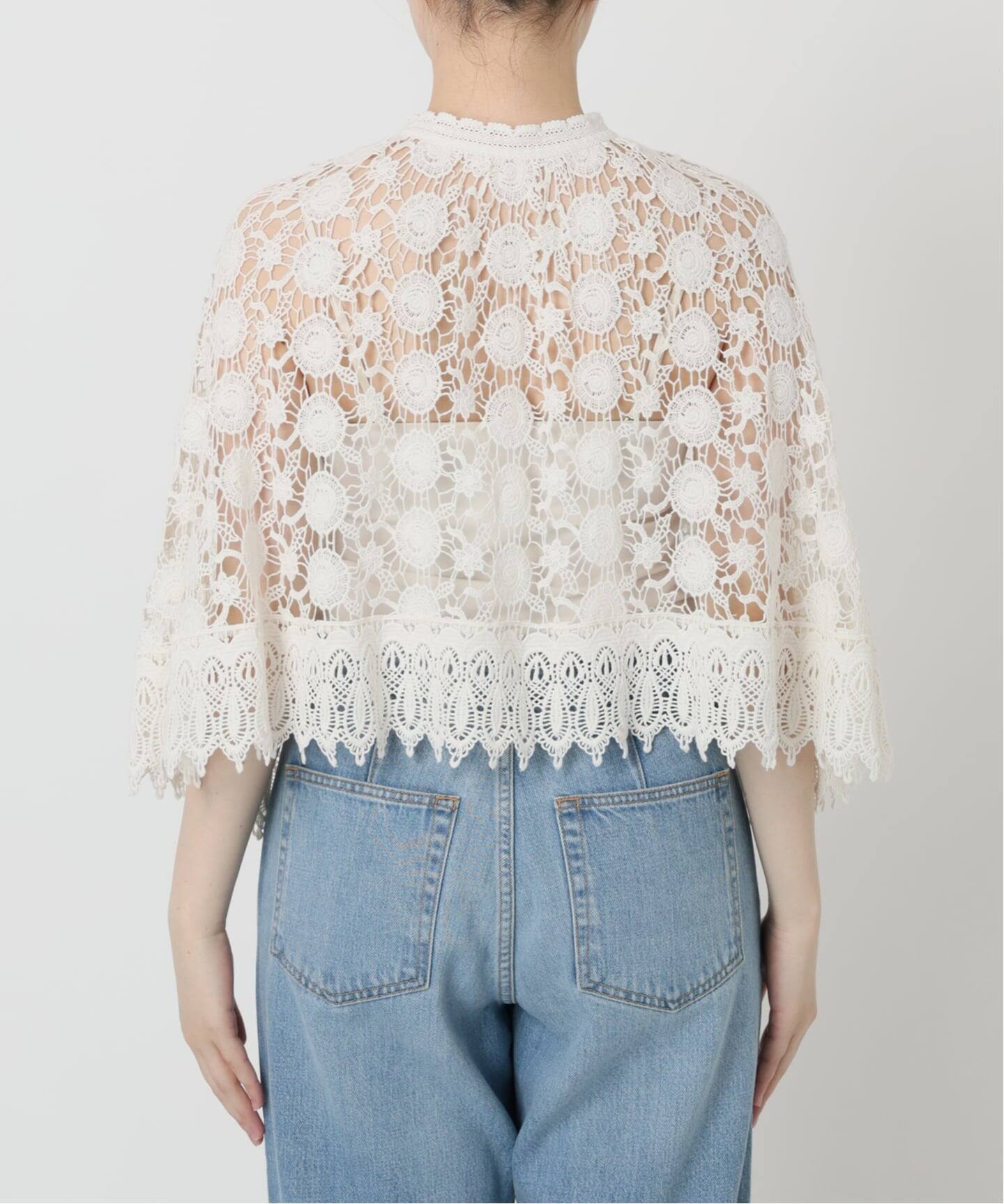 IENA LA BOUCLE レースポンチョ（シャツ／ブラウス）｜IENA（イエナ