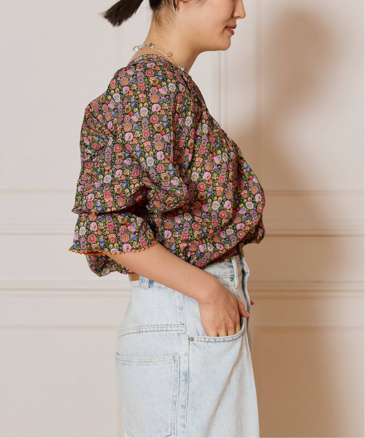 IENA LA BOUCLE LIBERTY プリントブラウス（シャツ／ブラウス）｜IENA  