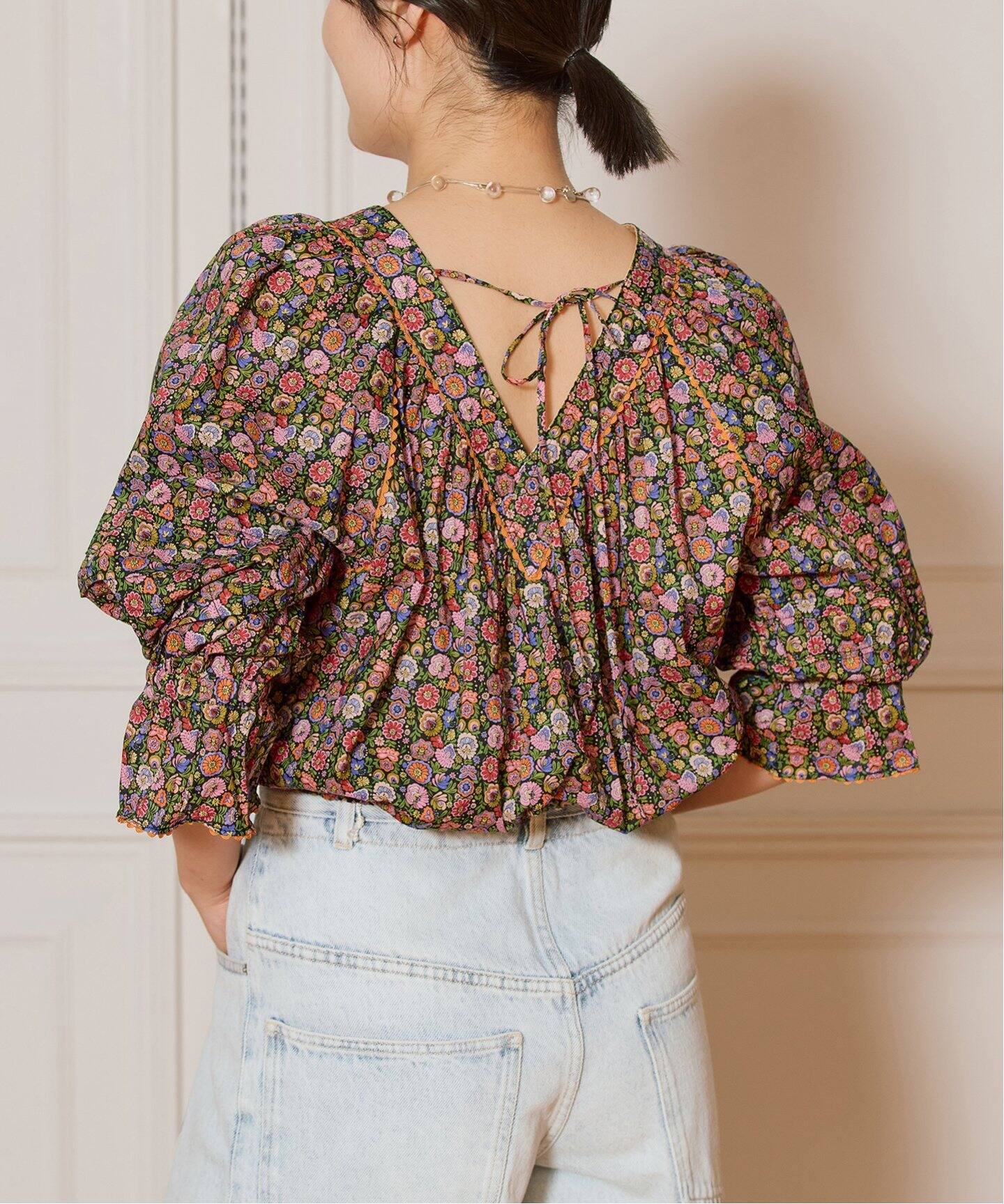 IENA LA BOUCLE LIBERTY プリントブラウス（シャツ／ブラウス）｜IENA  