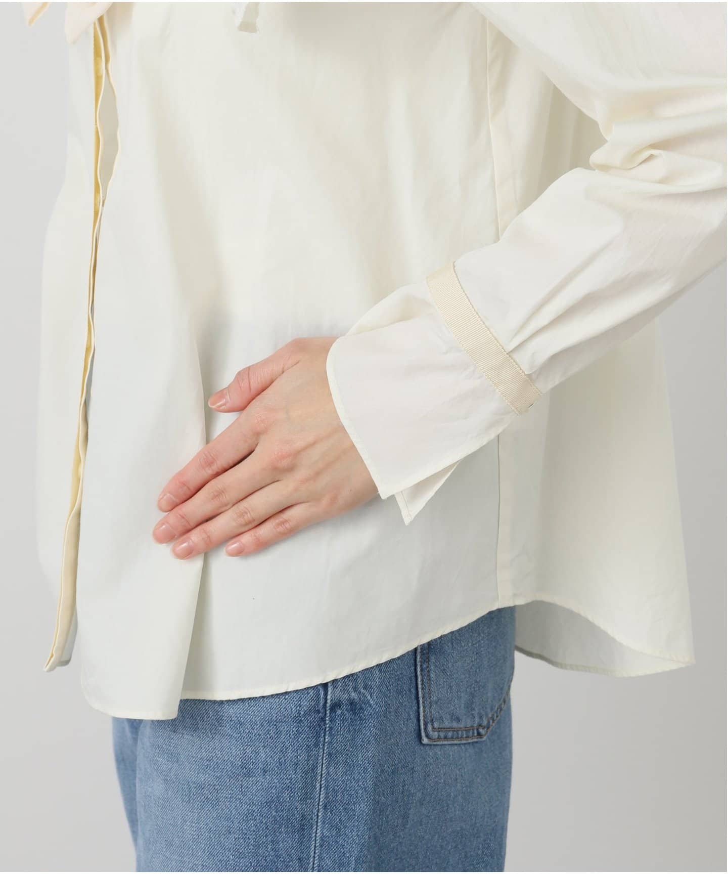 ブラウス シャツ IENA LA BOUCLE リボンブラウス レディース セール】IENA LA BOUCLE リボンブラウス（シャツ/ブラウス