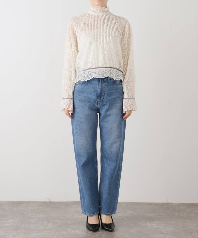 IENA LA BOUCLE チュールエンブロイダリーブラウス（シャツ／ブラウス  