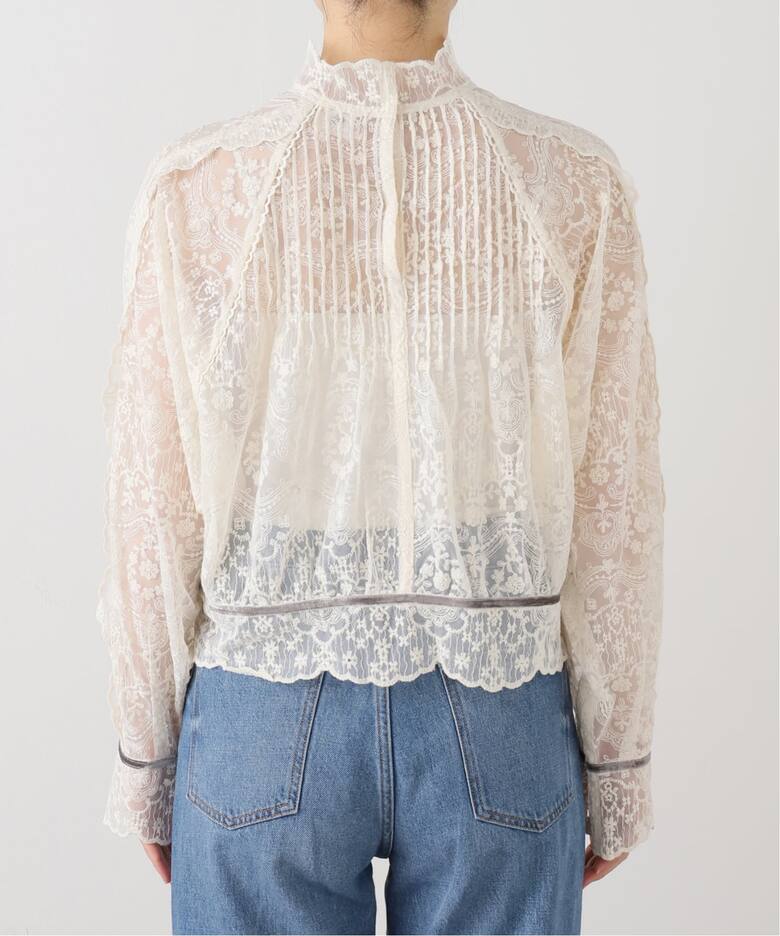 IENA LA BOUCLE チュールエンブロイダリーブラウス（シャツ／ブラウス  